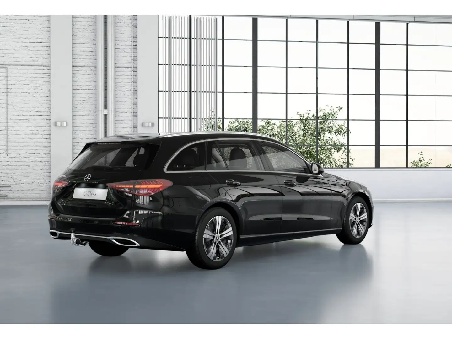 Mercedes-Benz C 220 d T AVANTGARDE+KAM+LED+AMBI+TOTW+DISTR+AHK Schwarz - 2