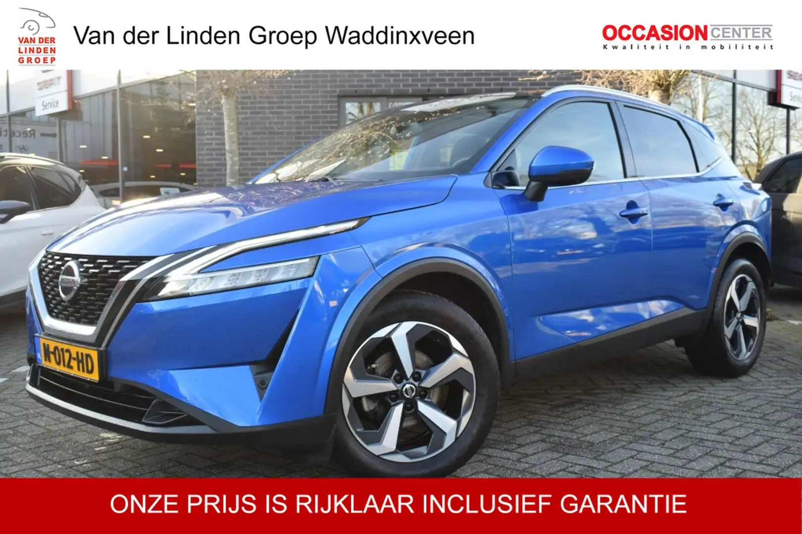 Nissan Qashqai 1.3 MHEV 140 PK Premiere Ed Navi/Led/360 Cam/Pano/ Blauw - 1