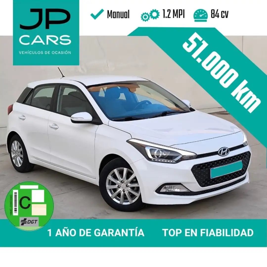Hyundai i20 1.2 BD Tecno Blanco - 1