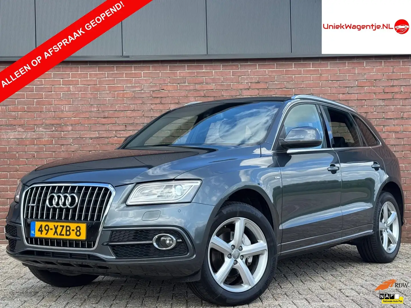 Audi Q5 2.0 TFSI QUATTRO S-LINE | NL-AUTO! | LEDER! | NAVI Gris - 1
