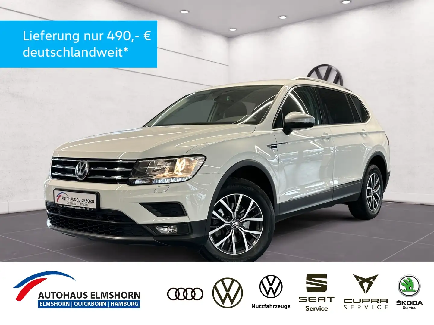Volkswagen Tiguan Allspace Comfortline 2.0 TDI DSG 7SITZER NAVI ACC SHZ Blanc - 1