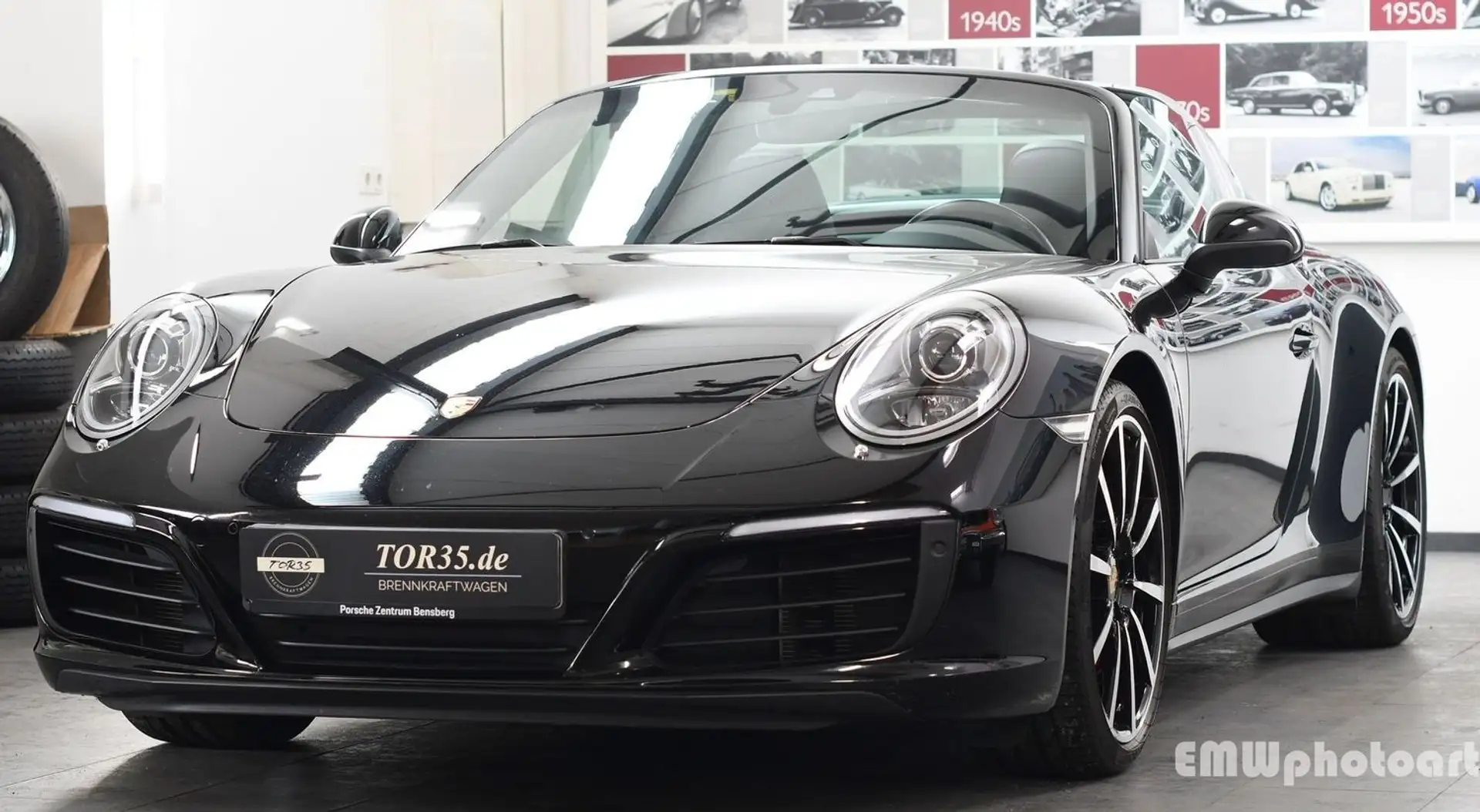 Porsche 991 Targa 4 S 1.Hd, unfallfrei Approved Negro - 2