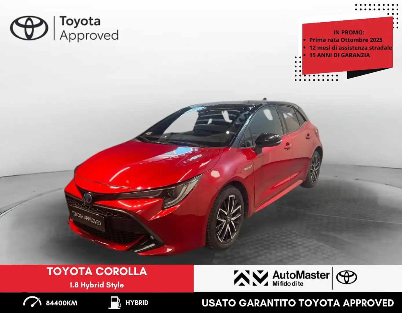 Toyota Corolla 1.8 Hybrid Style Rosso - 1