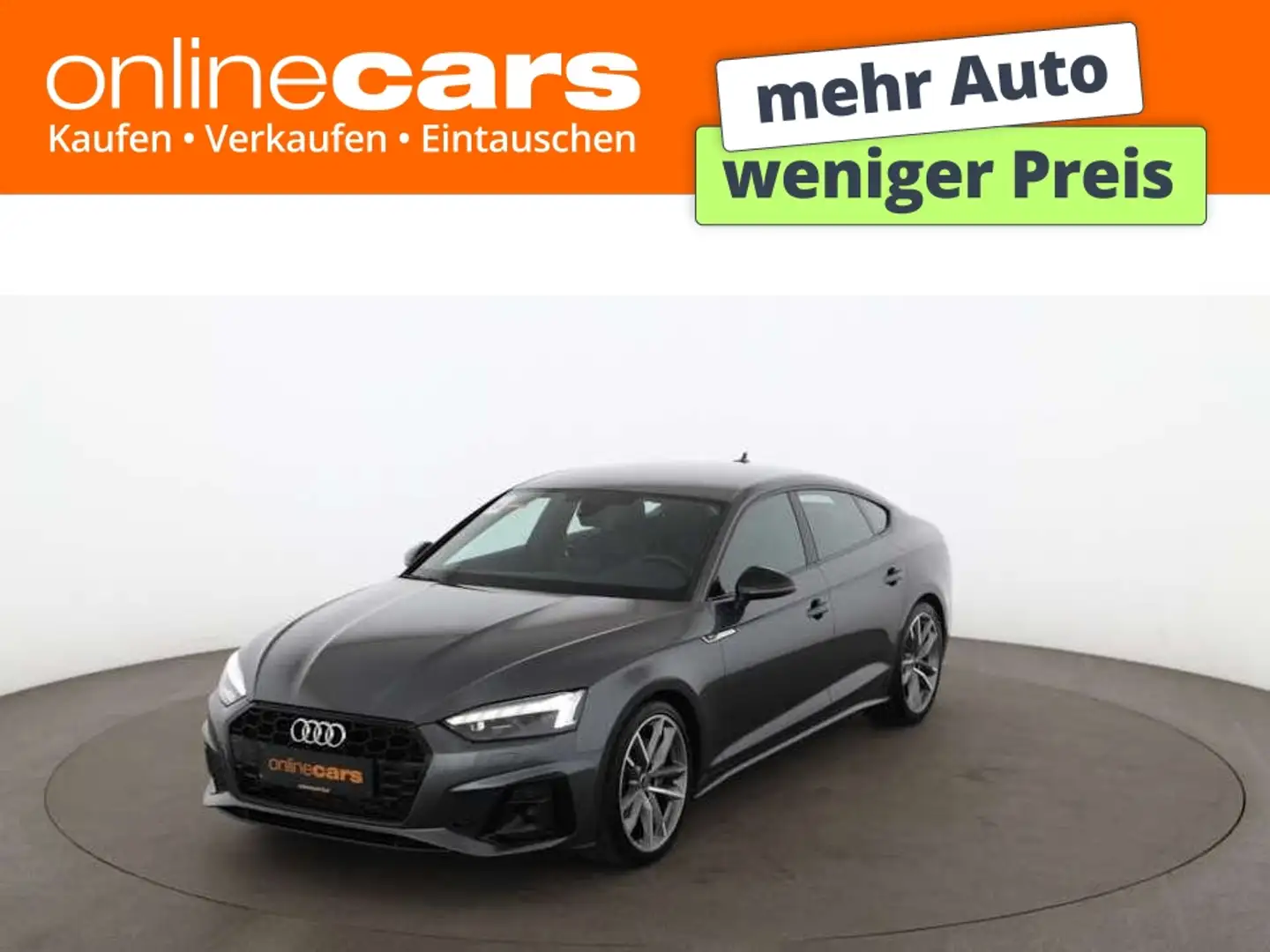 Audi A5 SB 40 TFSI S-Line Aut MATRIX RADAR NAVI LEDER Grau - 1