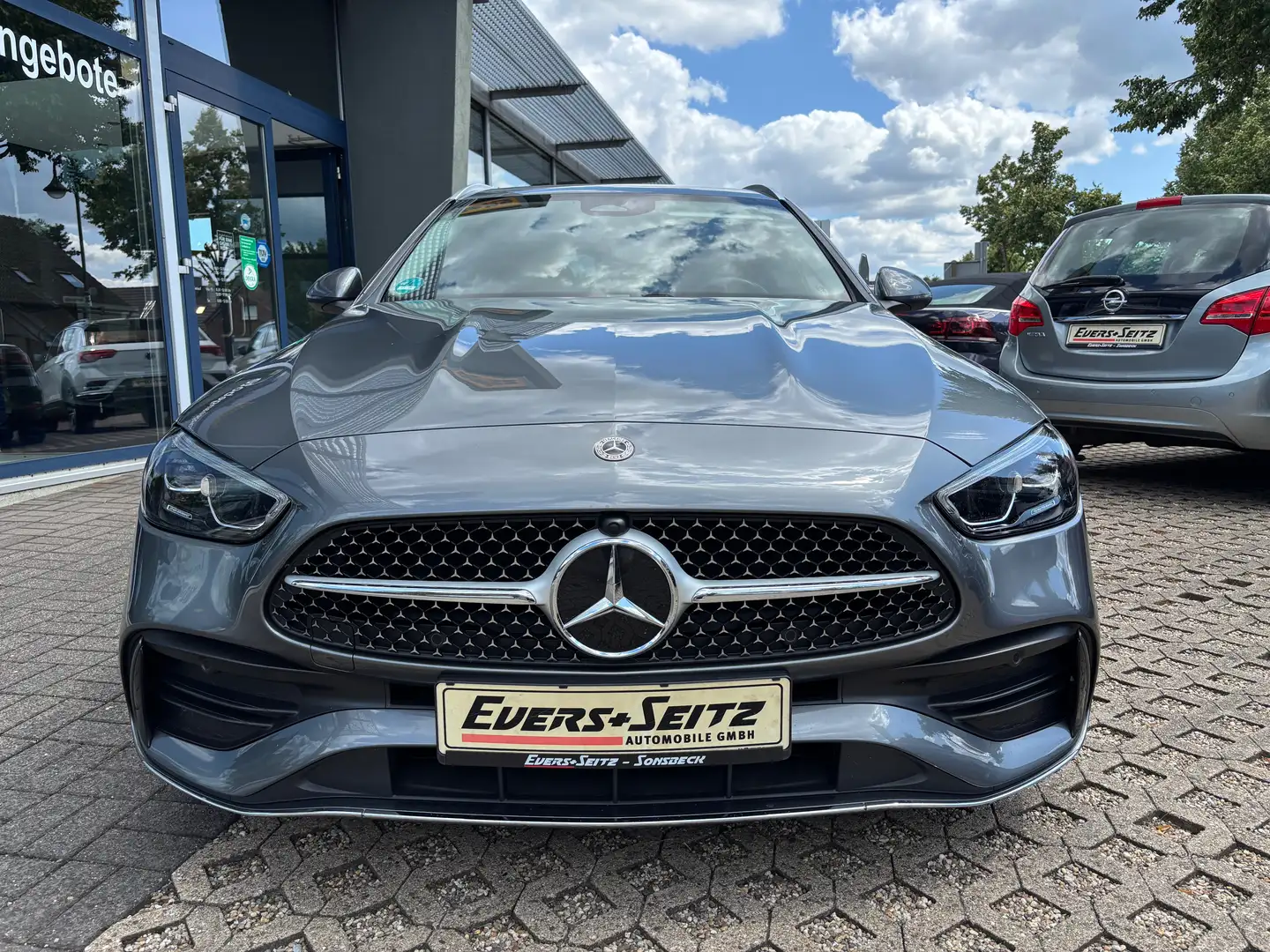 Mercedes-Benz C 180 T AMG-Line (Navi; Teilleder;Junge Sterne Garantie) Gris - 2