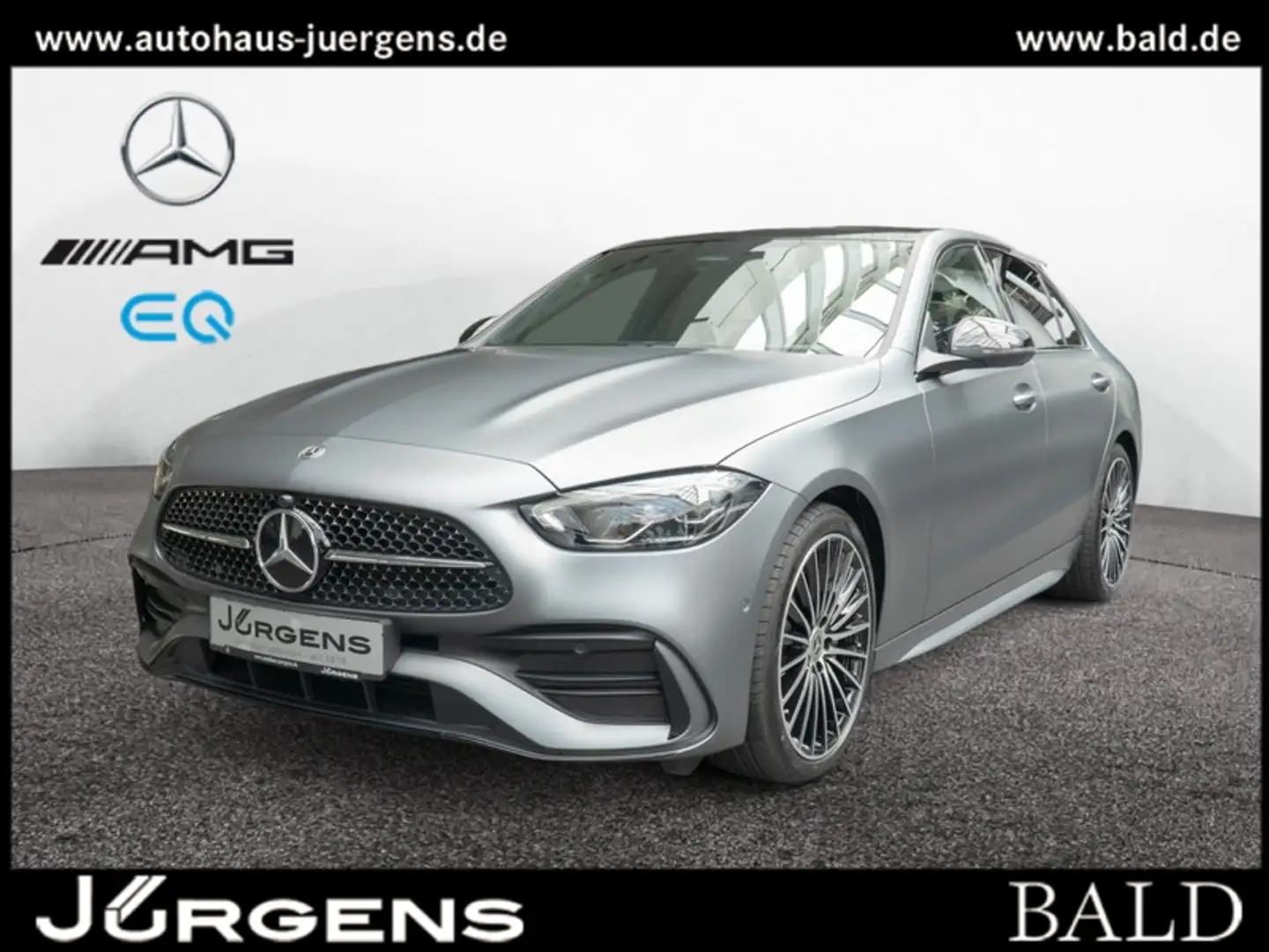 Mercedes-Benz C 200 4M AMG-Sport/Pano/Sitzklima/Night/Cam/19' Gris - 1