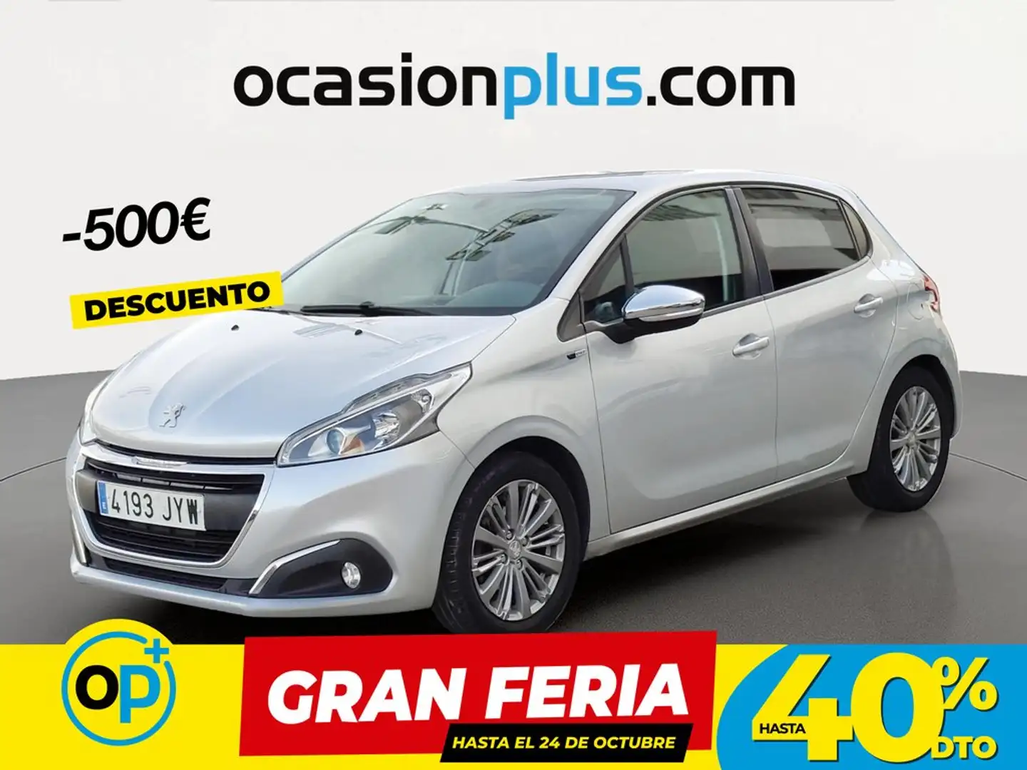 Peugeot 208 1.2 PureTech Style 82 Gris - 1