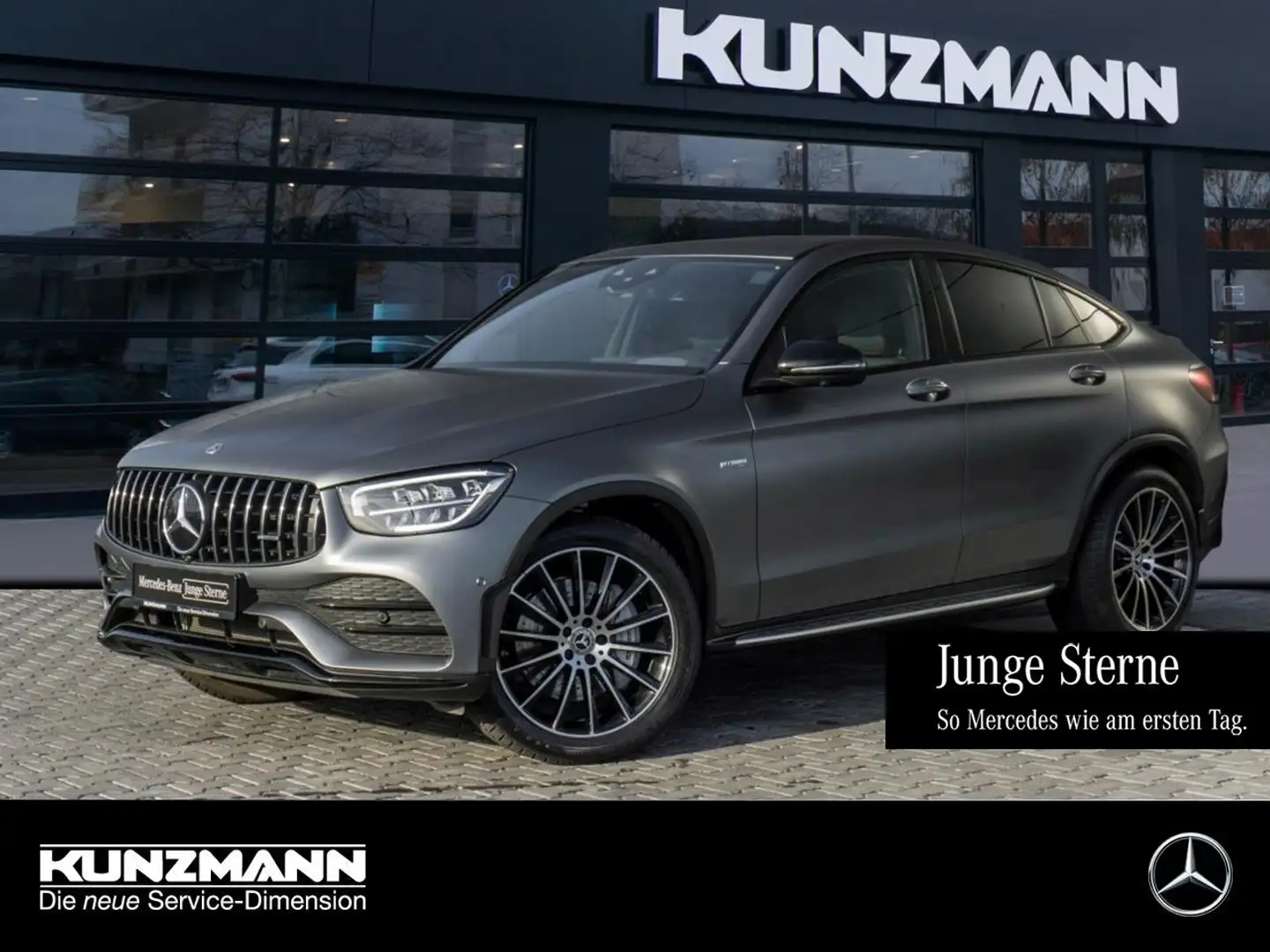 Mercedes-Benz GLC 43 AMG 4M Coupé Schiebedach Distronic HeadUp Gris - 1