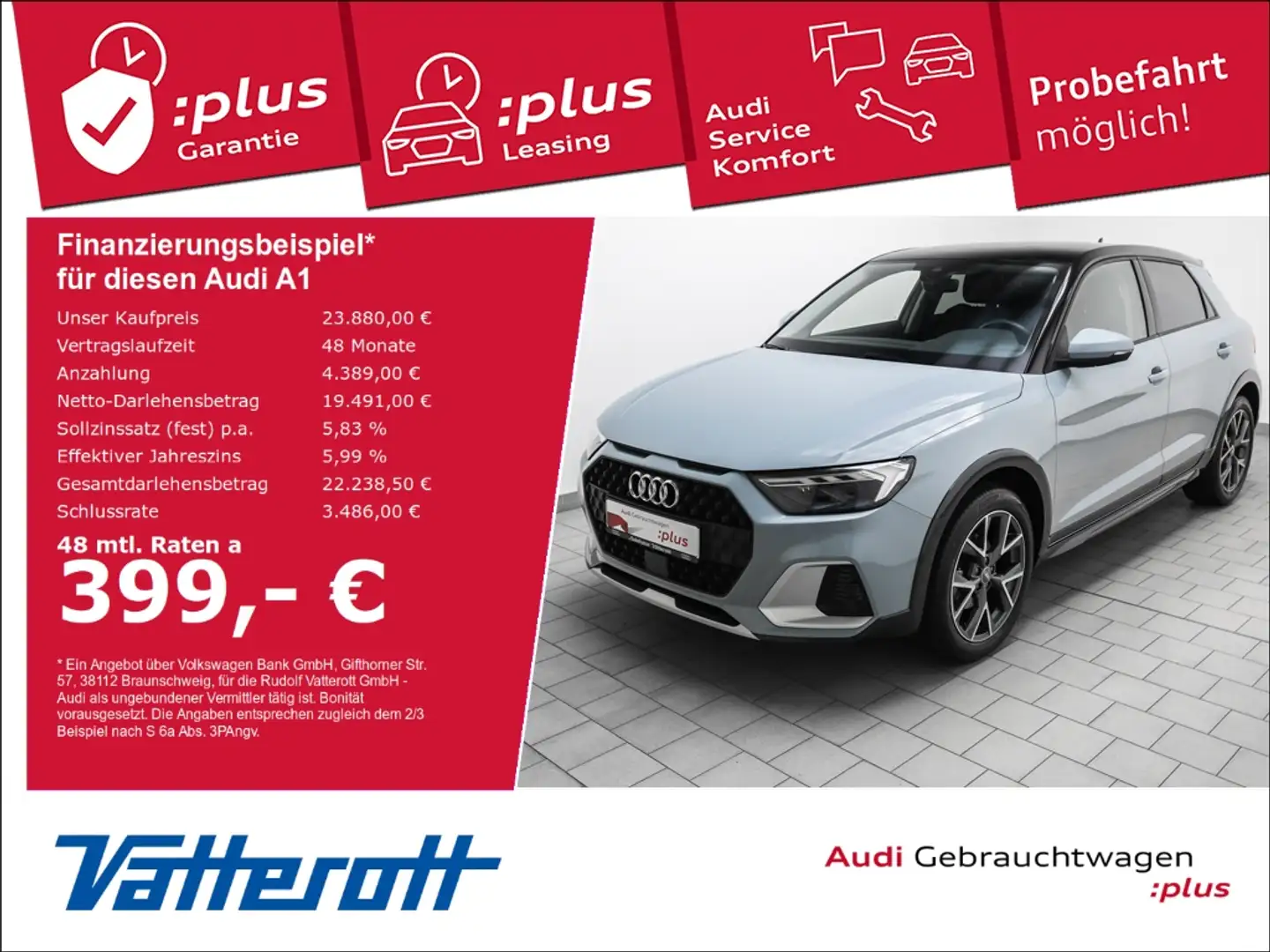 Audi A1 citycarver 35 TFSI S tronic Navi LED Parkpilot Grau - 1