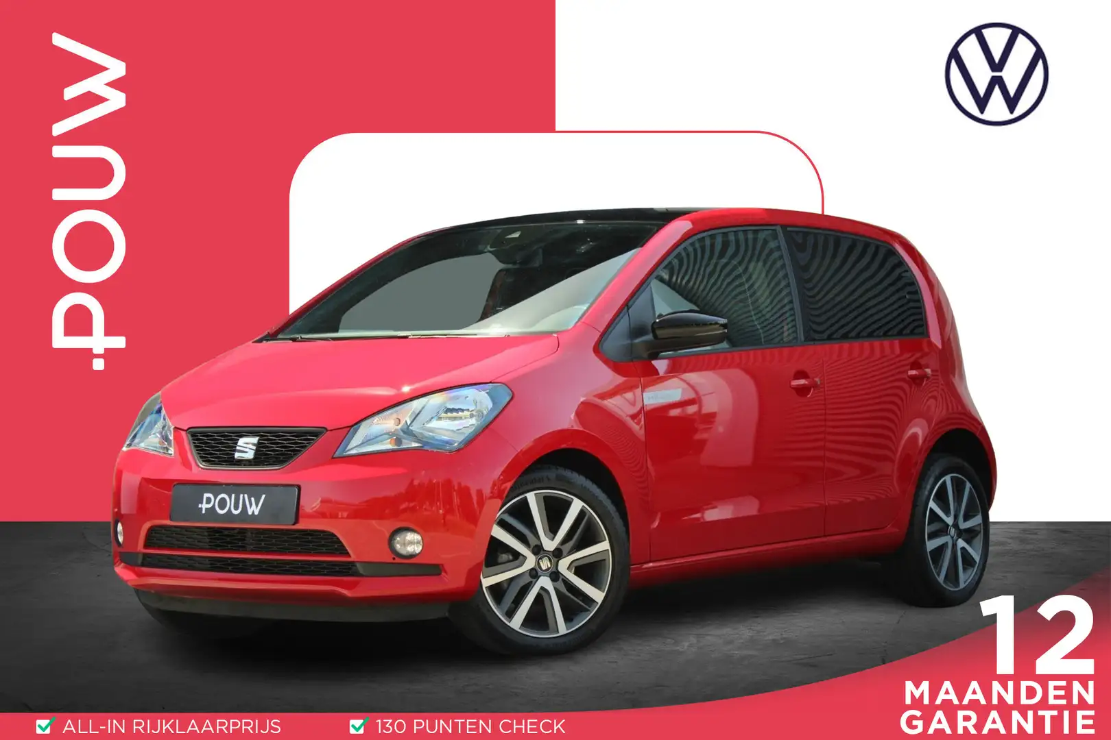 SEAT Mii Electric electric Plus 83pk | SoH 95% | Stoelverwa Rood - 1