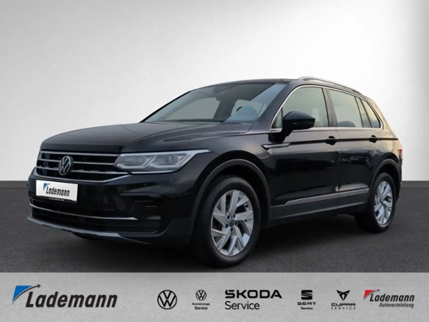 Volkswagen Tiguan 2.0 TDI DSG Elegance ALLRAD+PANO+STAHZ.+AHK+MATRI Schwarz - 1