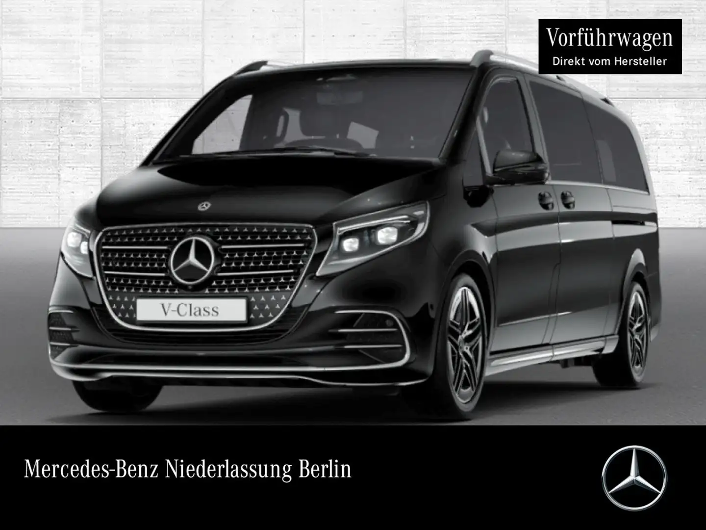 Mercedes-Benz V 300 d 4M XL AVANTGARDE+Allrad+AMG+9G+AHK+StandHZ Schwarz - 1