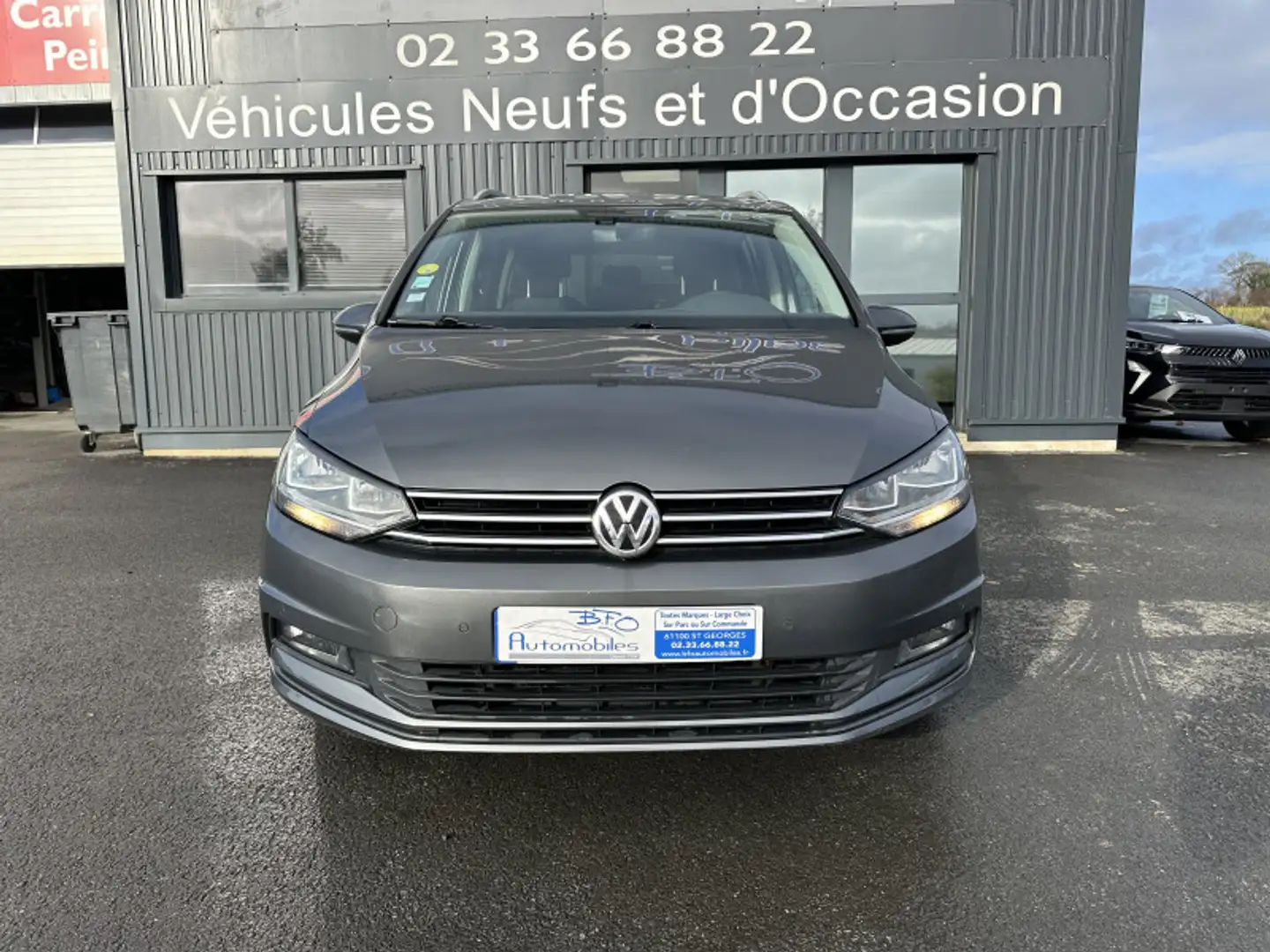 Volkswagen Touran 1.6 TDI 115CH BLUEMOTION TECHNOLOGY FAP CONFORTLINE BUSINESS DSG7 7 PLACES Gris - 2