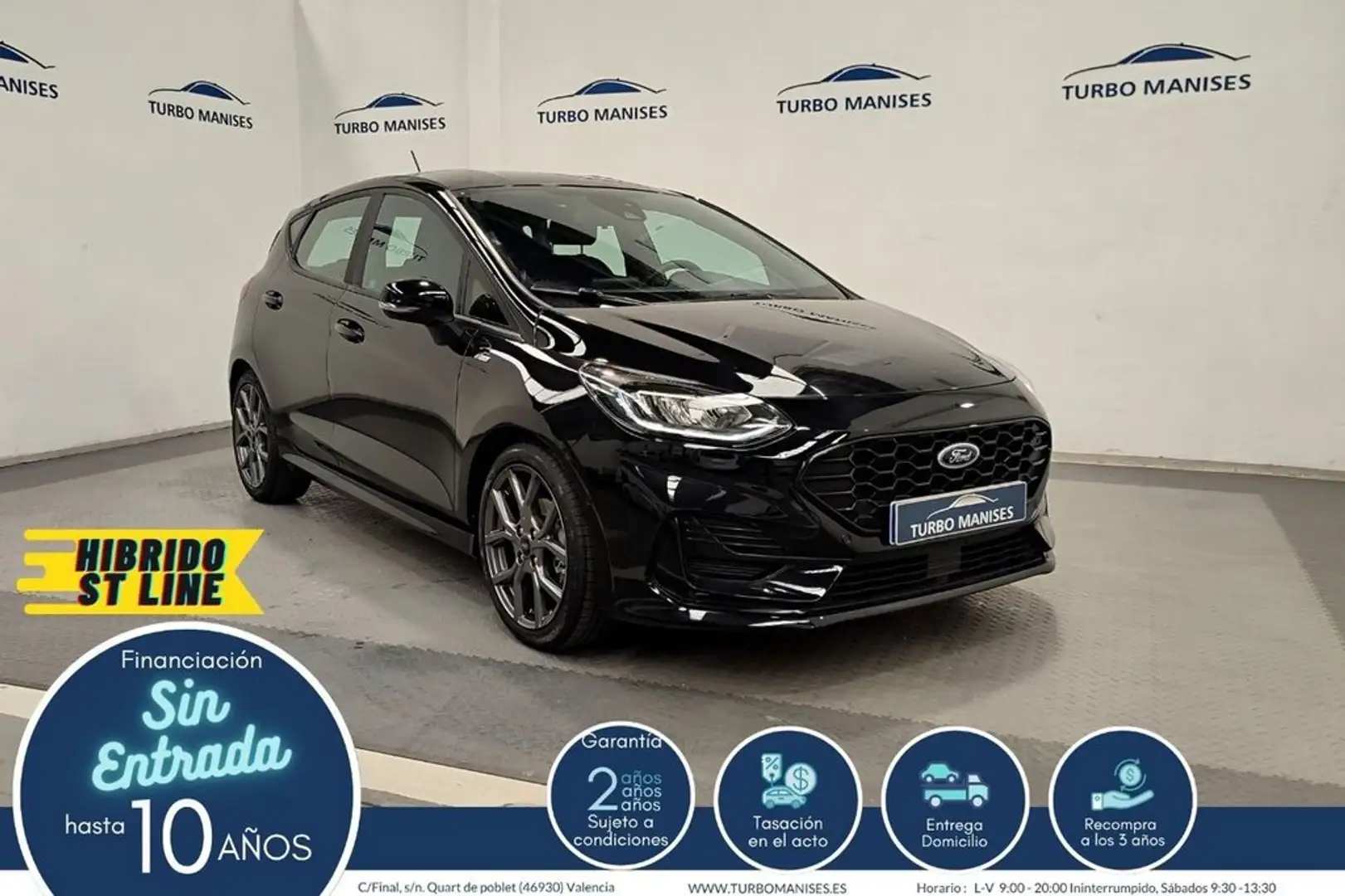 Ford Fiesta 1.0 EcoBoost MHEV 92kW(125CV) ST-Line 5p Negro - 1