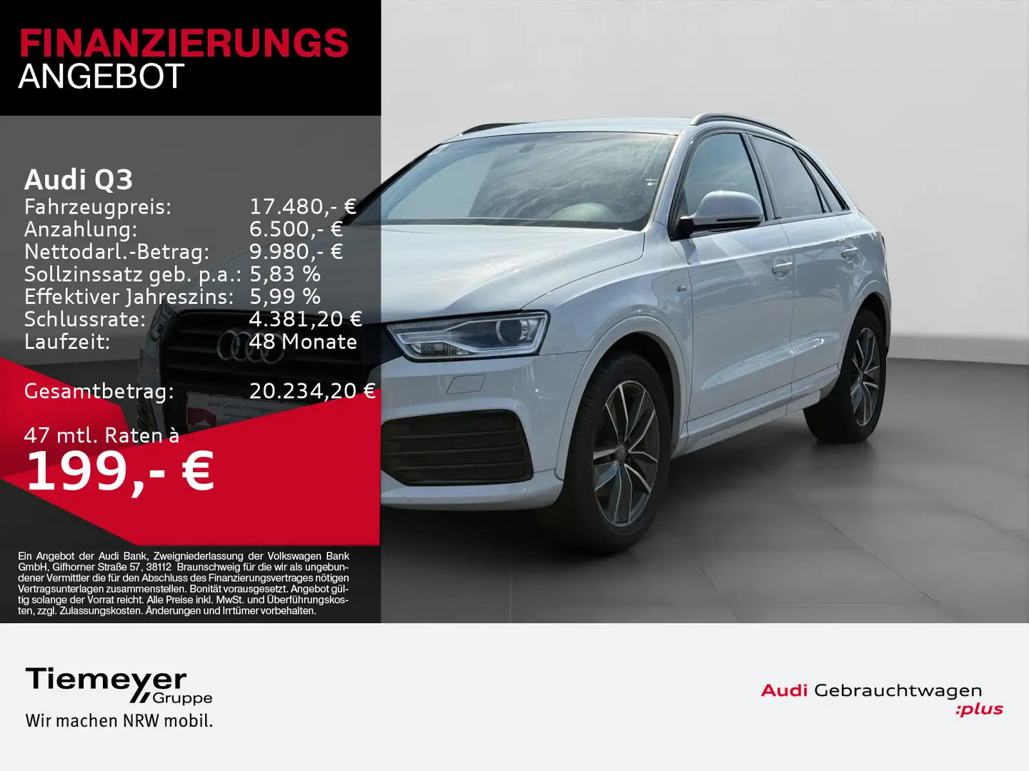 Audi Q3 1.4 TFSI S LINE NAVI+ XENON SITZHZG LM17 Weiß - 1
