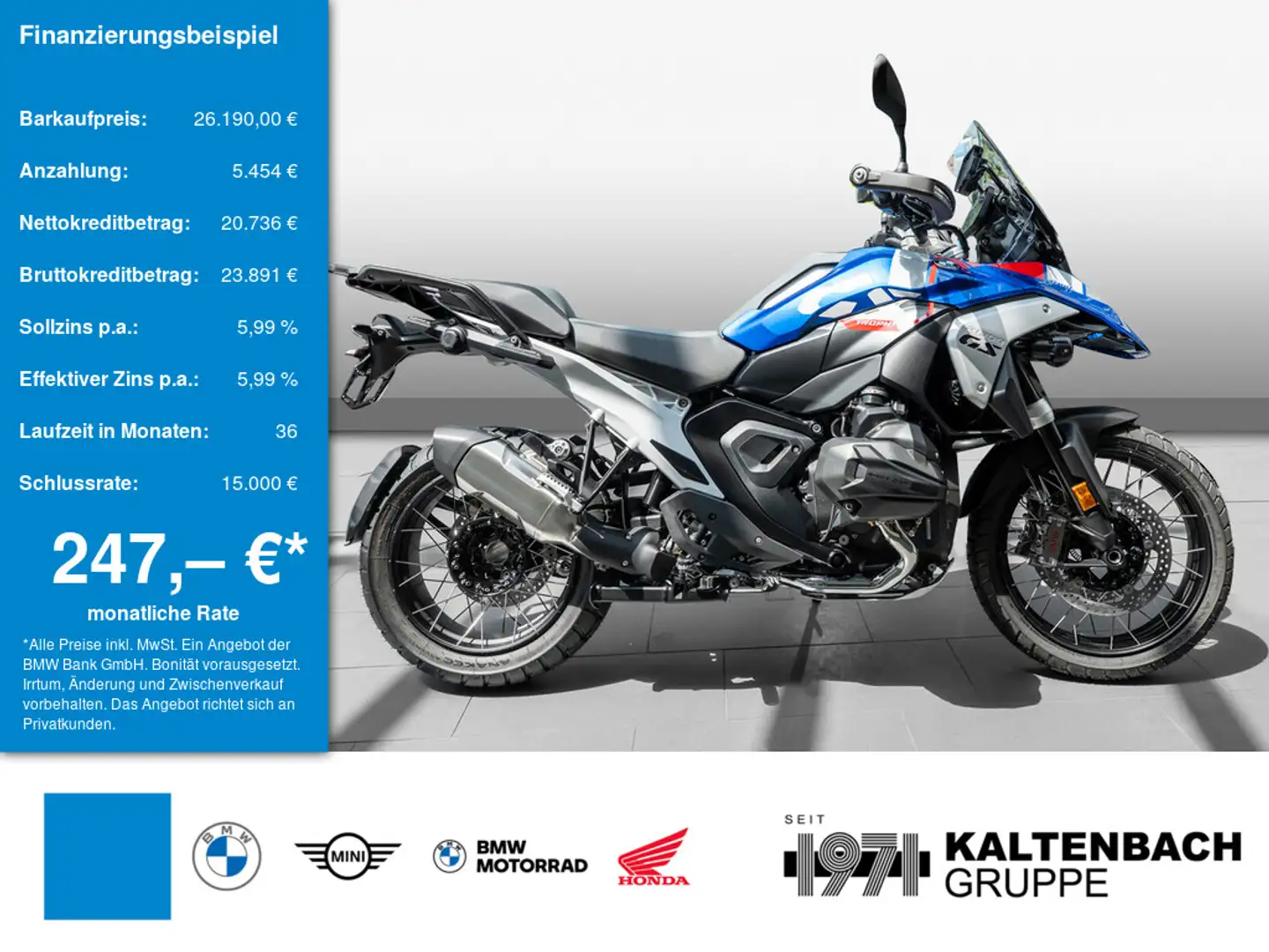BMW R 1300 GS Trophy inkl.ServiceInkl.3Jahre+Navi Bleu - 1