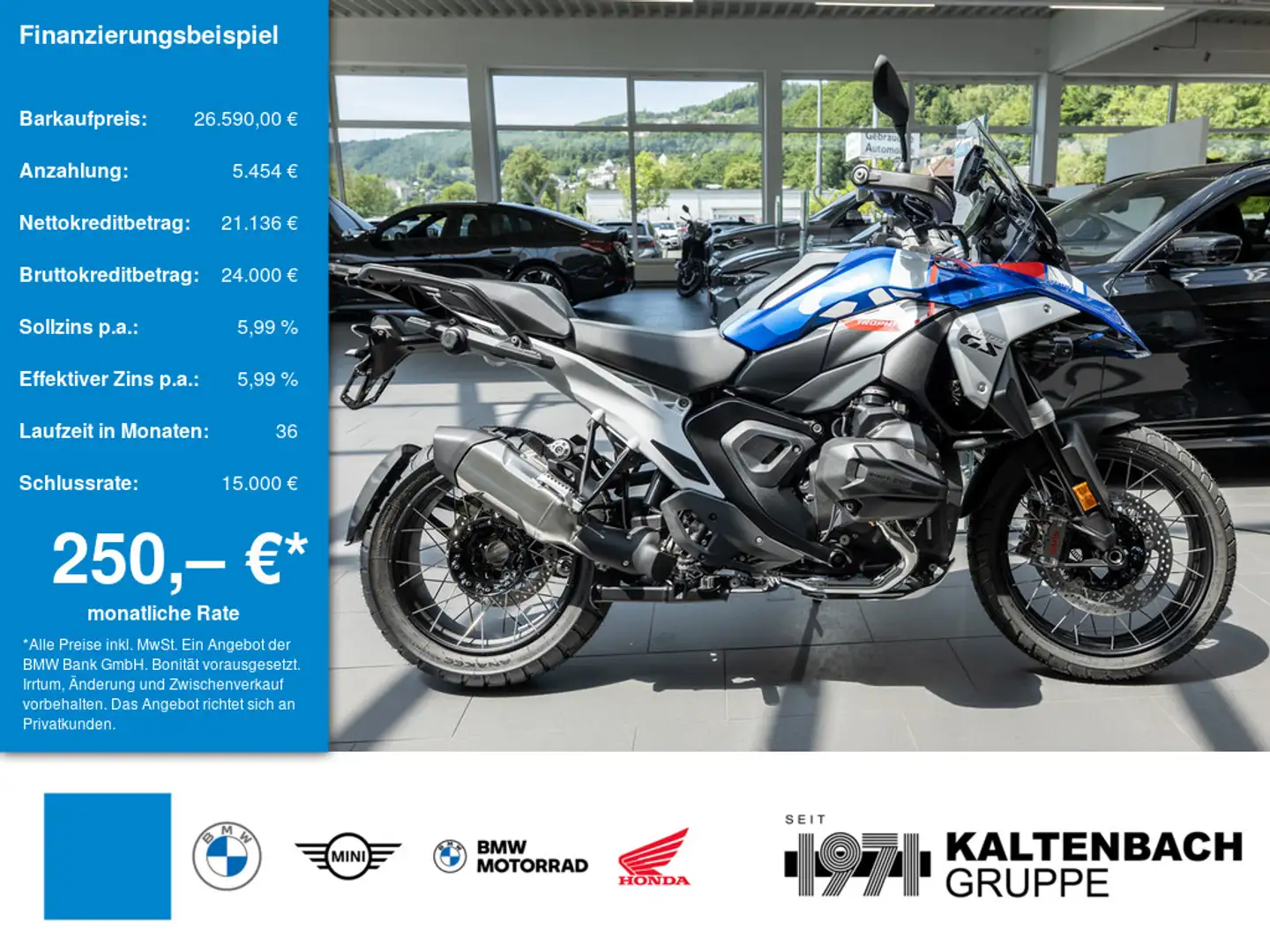 BMW R 1300 GS Trophy inkl.ServiceInkl.3Jahre+Navi Blau - 1