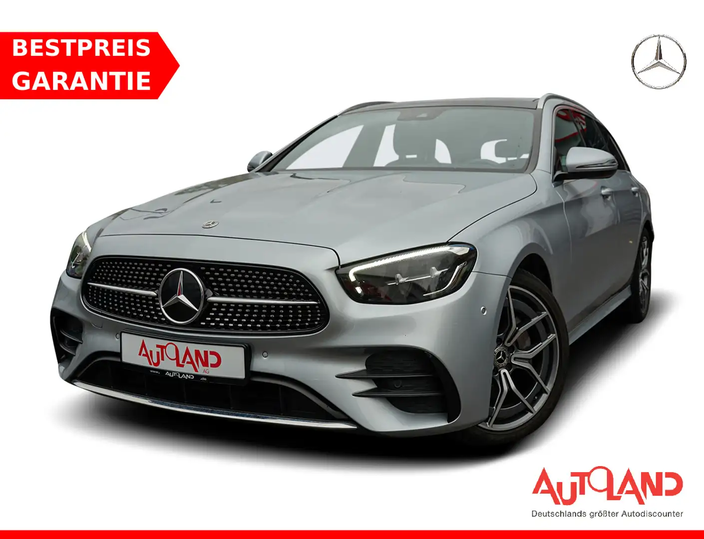 Mercedes-Benz E 200 E200 T AMG Line LED Navi Totwinkel Kamera Argent - 1