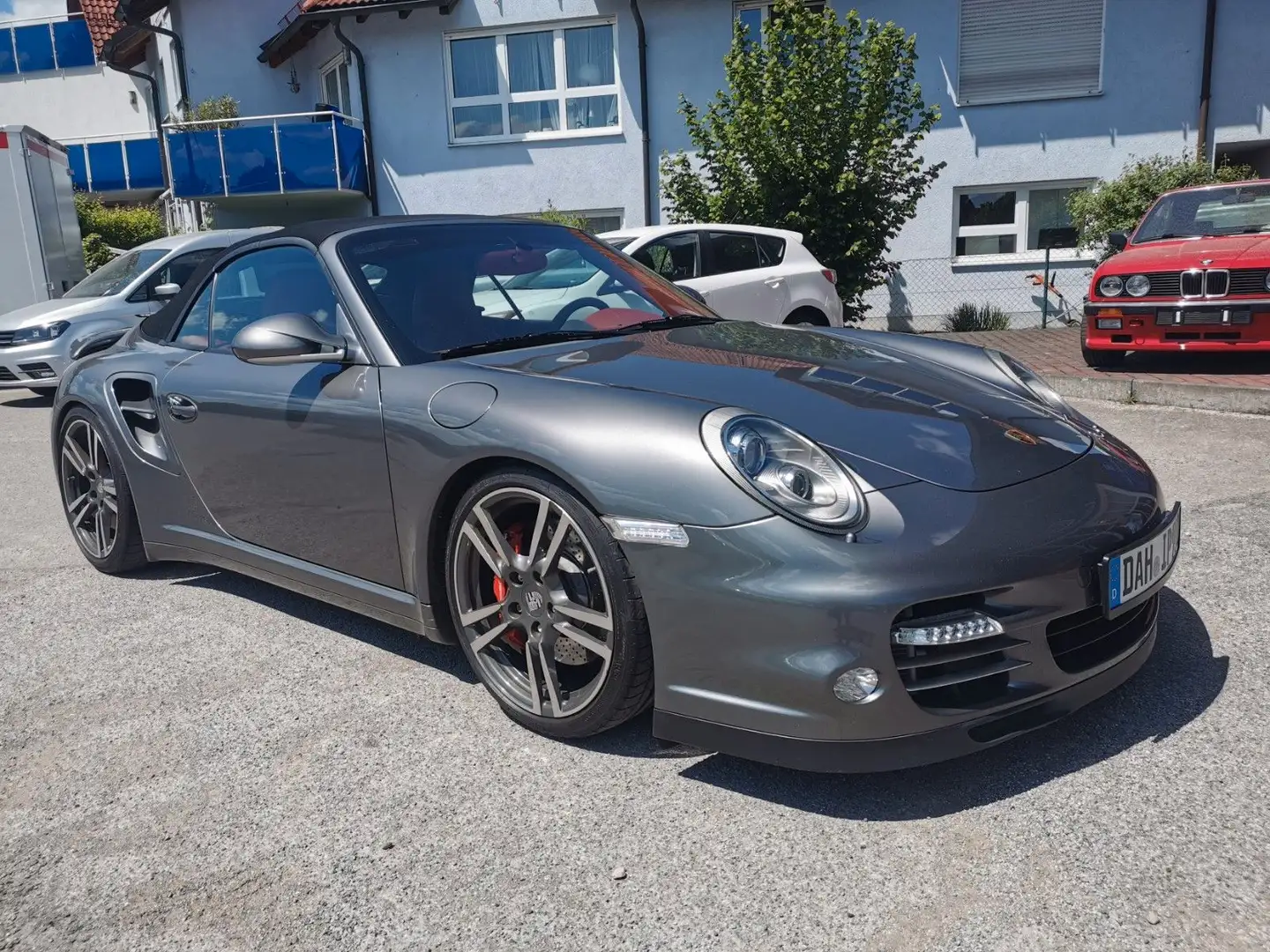Porsche 997 Turbo Cabrio PDK Sport Chrono Exclusive Grijs - 2