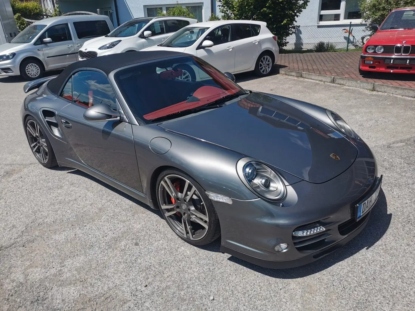 Porsche 997 Turbo Cabrio PDK Sport Chrono Exclusive Grijs - 1