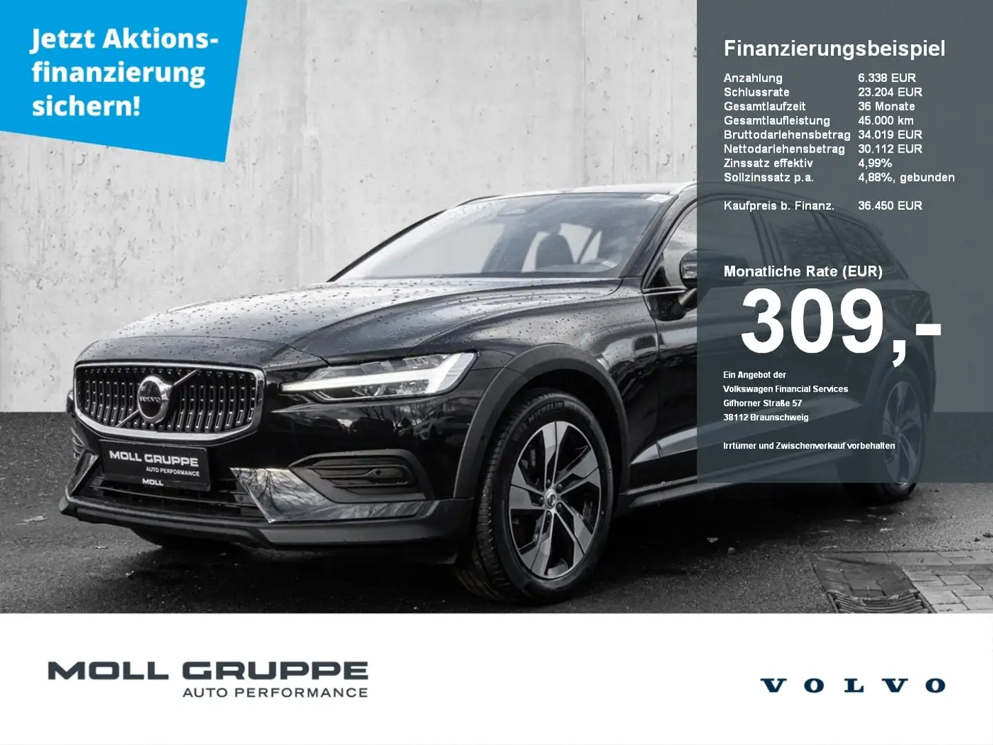 Volvo V60 Cross Country B4 AWD Plus LED Schwarz - 1
