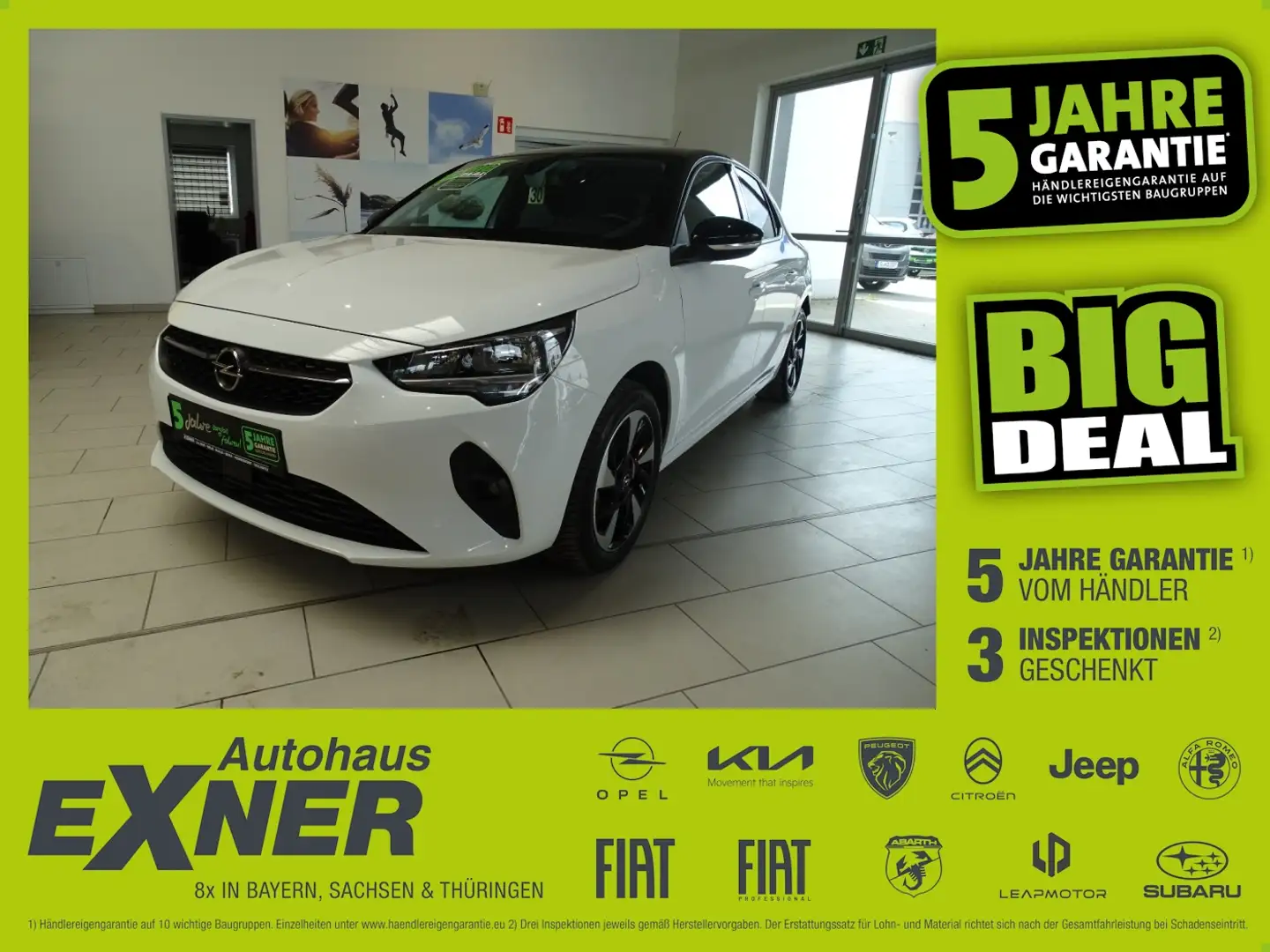 Opel Corsa-e EDITION SHZ+Winterp.+Kam.+KlimaA+LM+PDC Weiß - 1