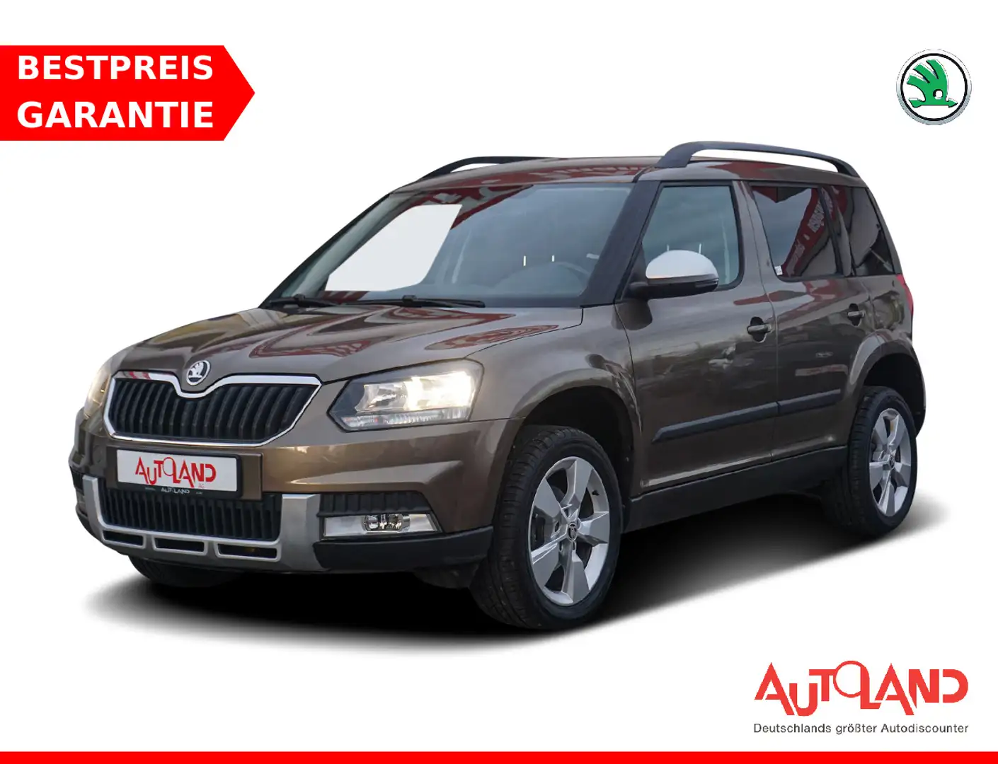 Skoda Yeti Outdoor 1.2 TSI Klima Tempomat Bluetooth Brun - 1
