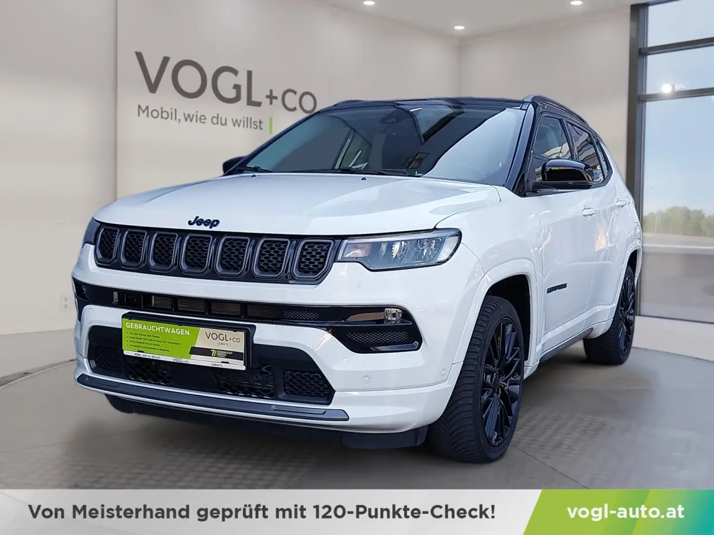 Jeep Compass 1.3 PHEV S 240PS AT 4xe Weiß - 1
