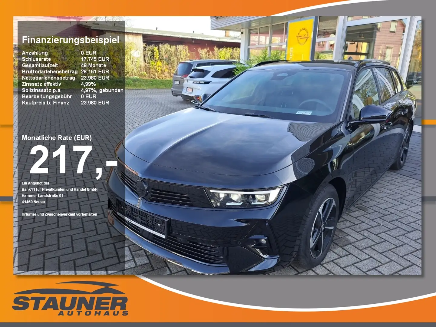 Opel Astra L Sports Tourer 1.2 Turbo GS Navi LED Matrix 180 G Noir - 1