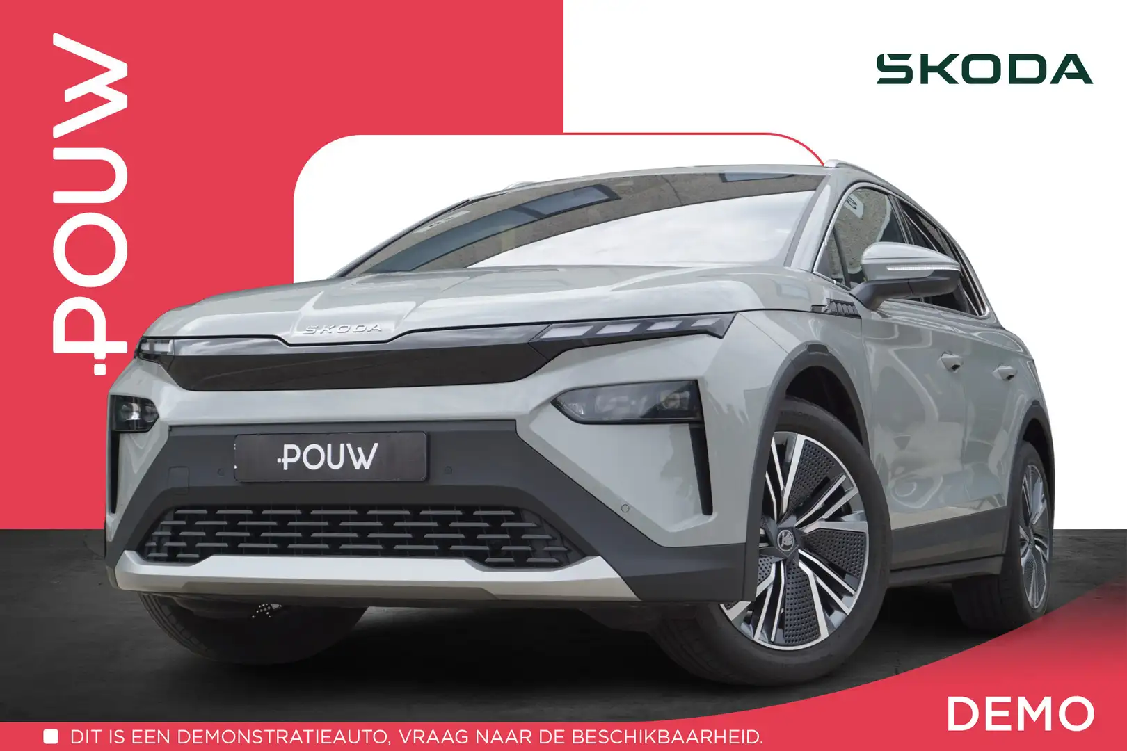 Skoda Elroq 85 286pk Intro Charlie | Stoelverwarming Voor & Ac Grijs - 1