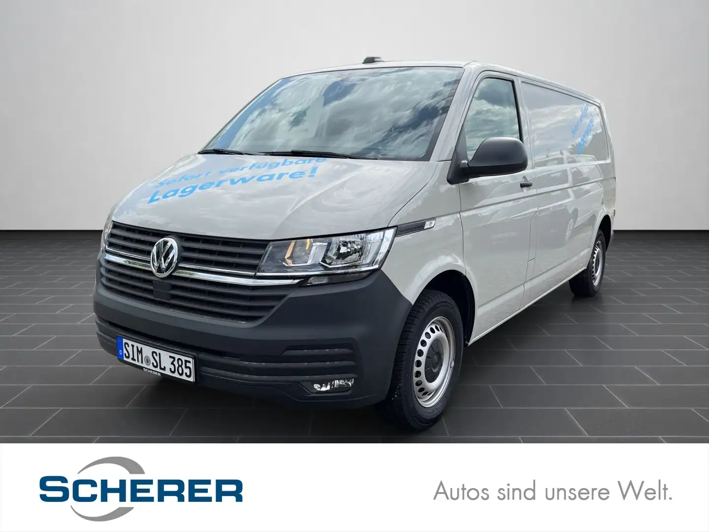 Volkswagen T6.1 Transporter T6.1 Kasten LR 2.0 TDI Flügelt+AHK+Kamera+App+Kl Grau - 1