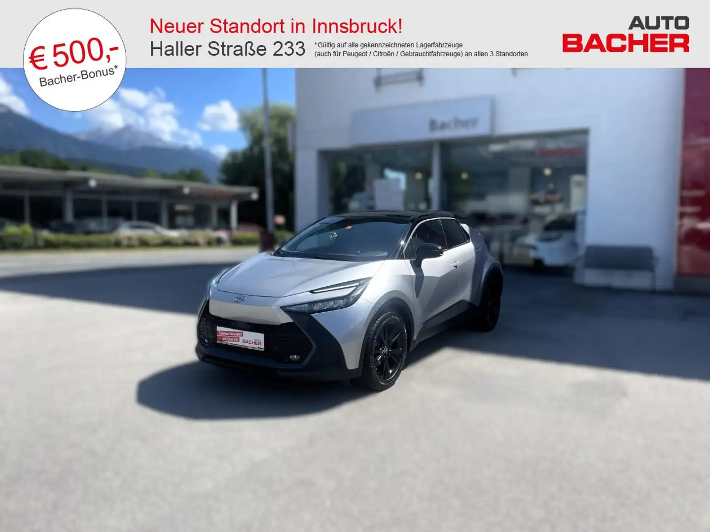 Toyota C-HR 1,8 VVT-i Hybrid Active Drive Argent - 1
