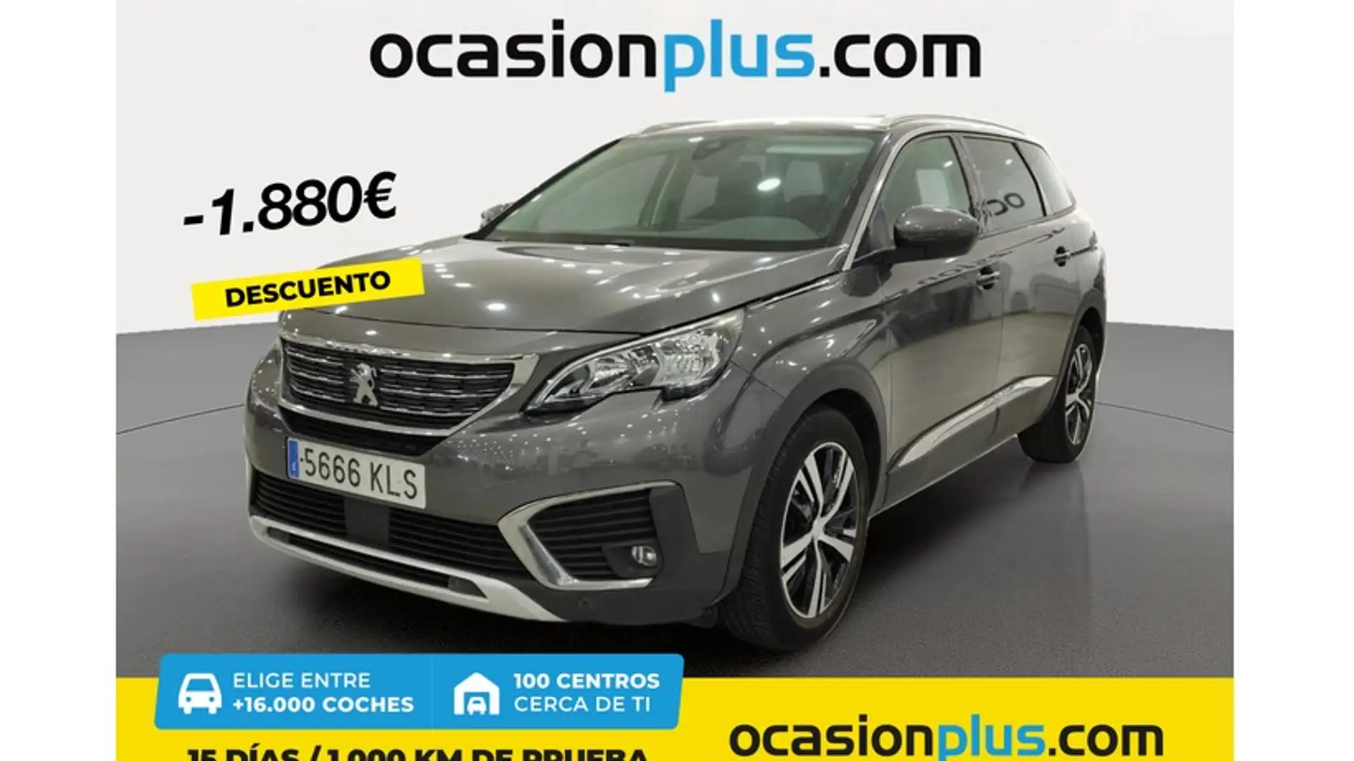 Peugeot 5008 1.6 BlueHDI Allure 7 pl. 120 Zilver - 1