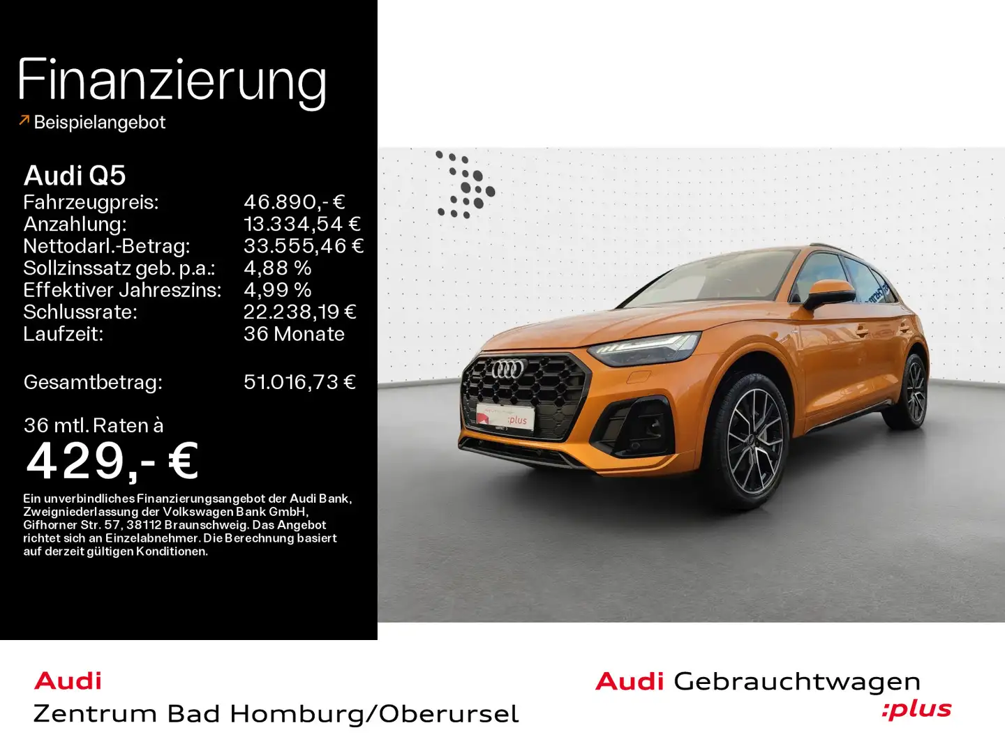Audi Q5 55 TFSI e quattro S line*Navi*Matrix*Alu*AHK* Orange - 1