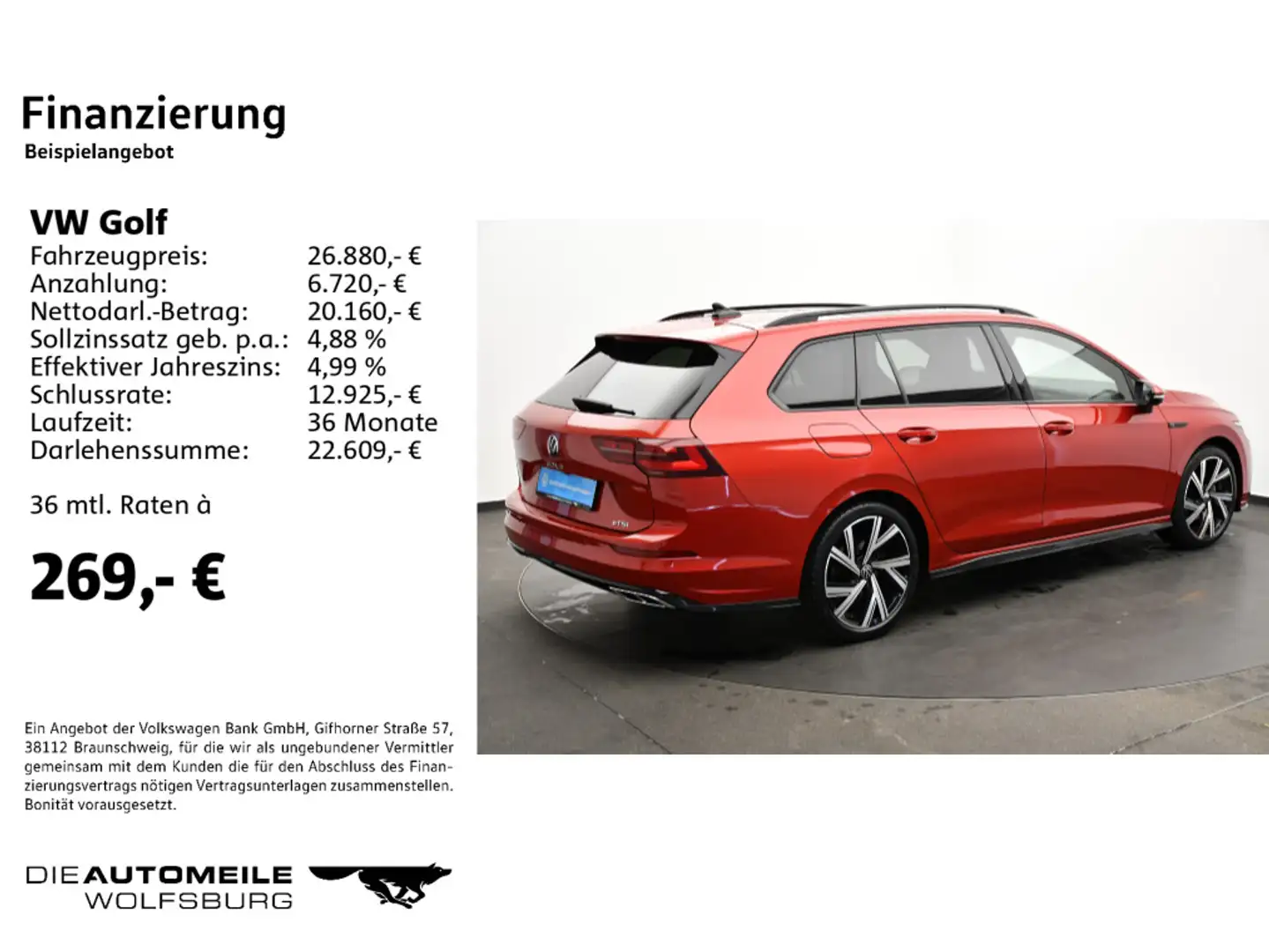 Volkswagen Golf Variant Golf 8 VIII Variant 1.5 eTSI R-Line Pano/AHK/ Ma Rot - 2