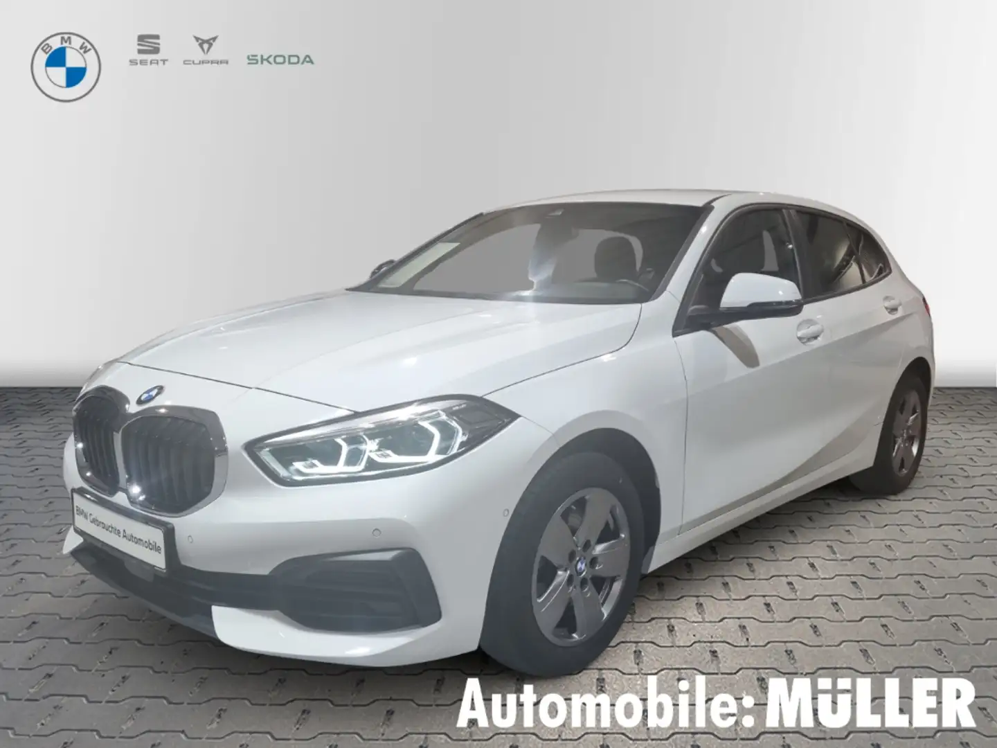 BMW 118 i Limousine Navi Digitales Cockpit LED Sperrdiff. Weiß - 1