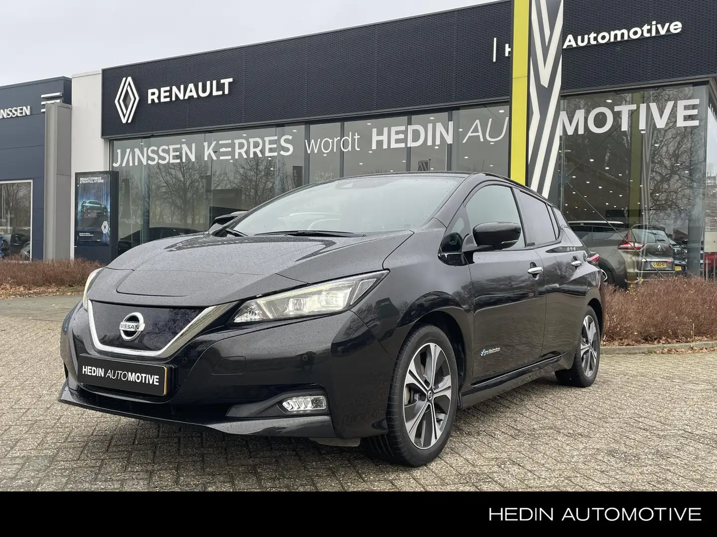 Nissan Leaf Tekna 40 kWh | Leder | Navi | Clima | 4x Camera Zwart - 1