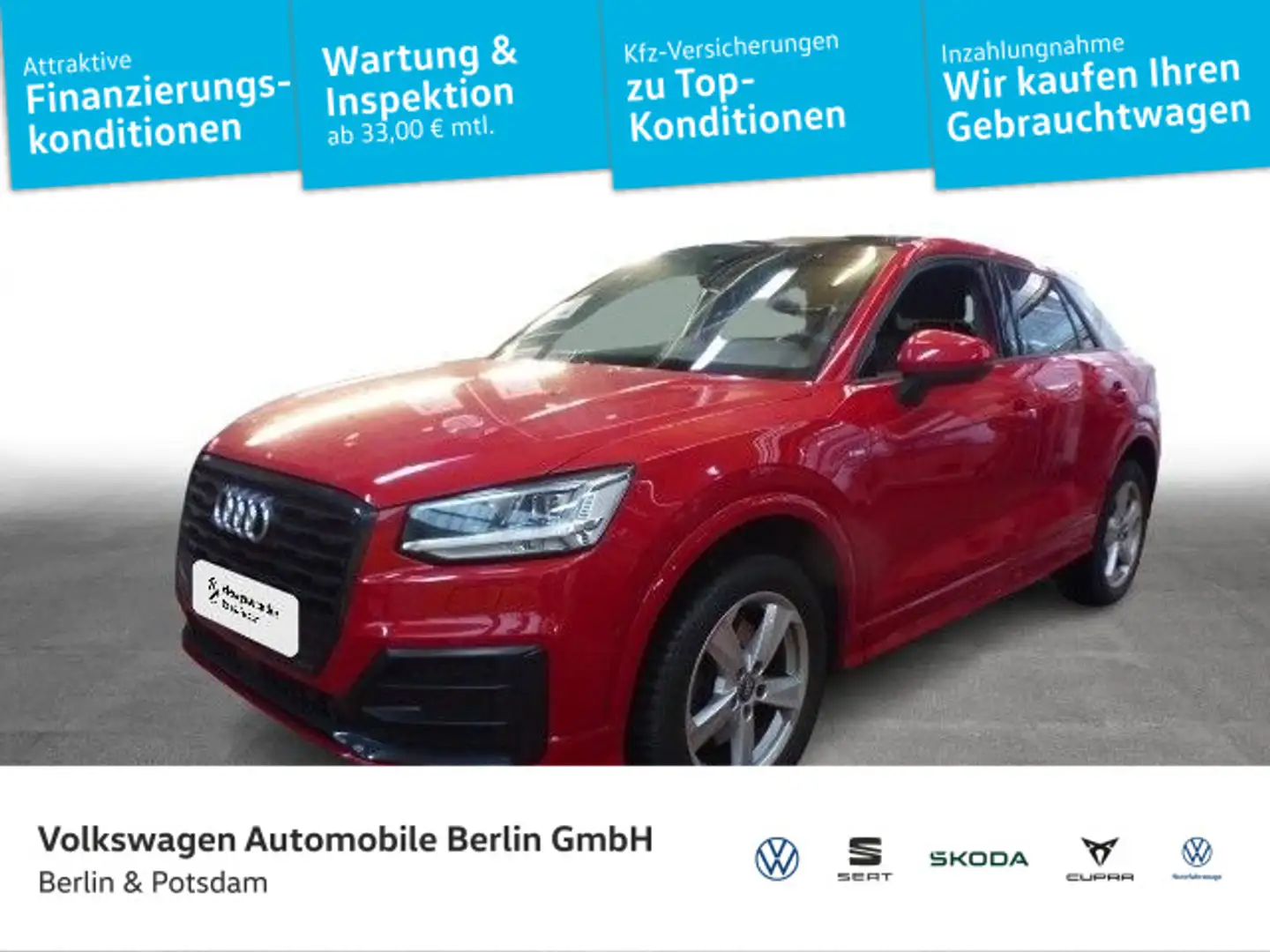 Audi Q2 Audi Q2 sport 1.0 TFSI Navi Sitzhzg LED AHK Rot - 1