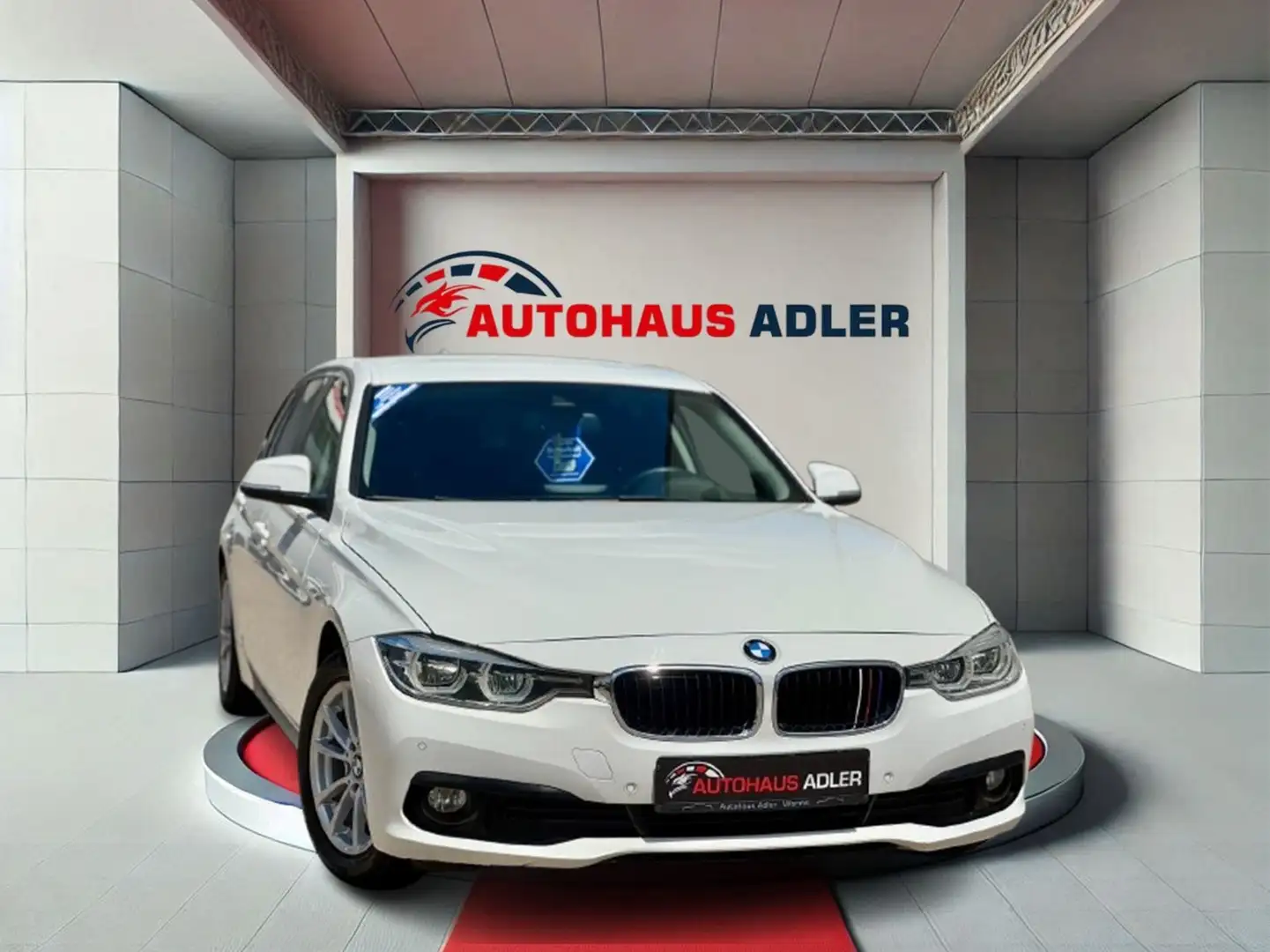 BMW 318 d Touring Advantage*AUTOM*NAV*EU6*LED*SH*PDC Blanc - 1