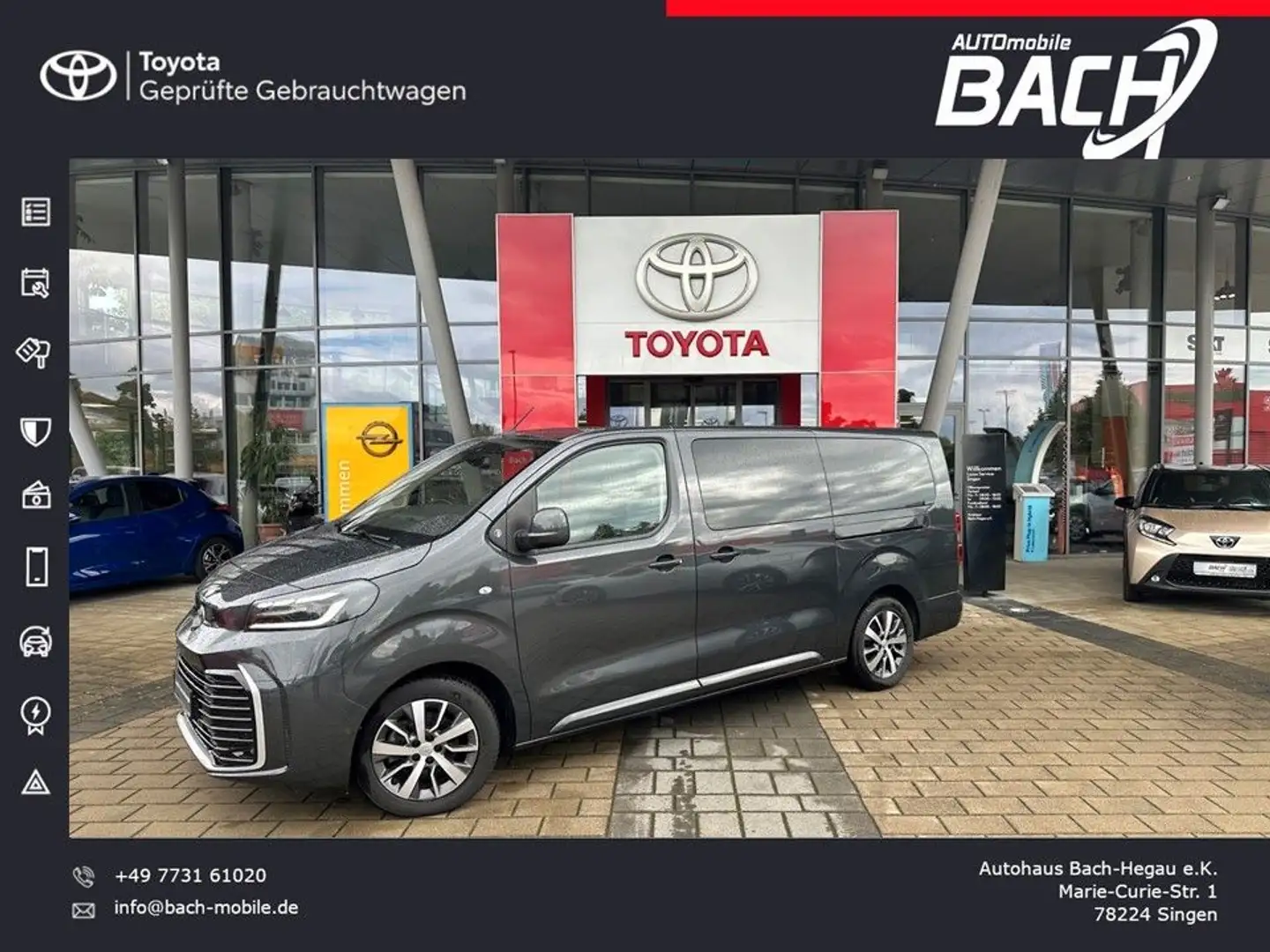 Toyota Proace Verso 2,0l 177PS AT L2 Team Deutschland Grau - 1