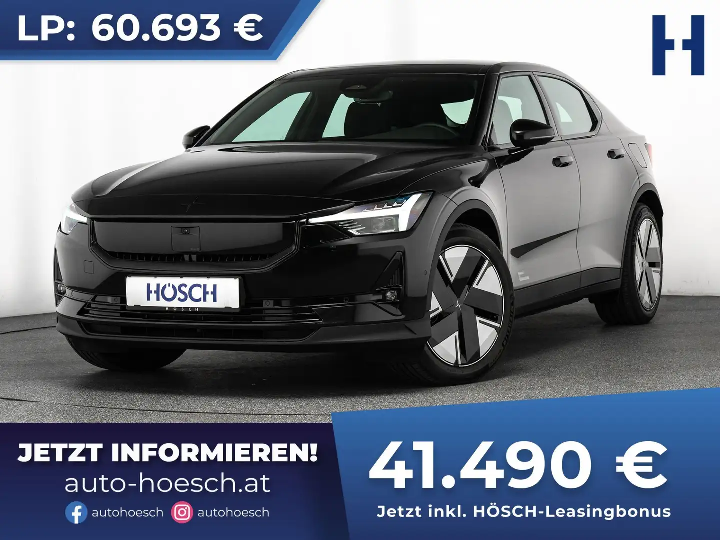 Polestar 2 Long Range TOP-AUSSTATTUNG MEGAPREIS Schwarz - 1