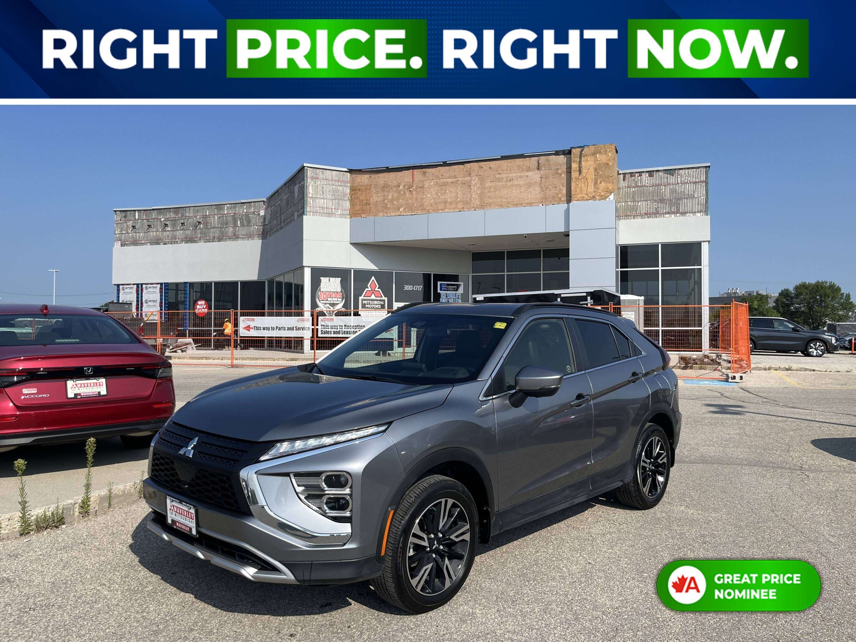 Gray 2024 Mitsubishi Eclipse Cross SUV / Crossover All-Wheel Drive Automatic