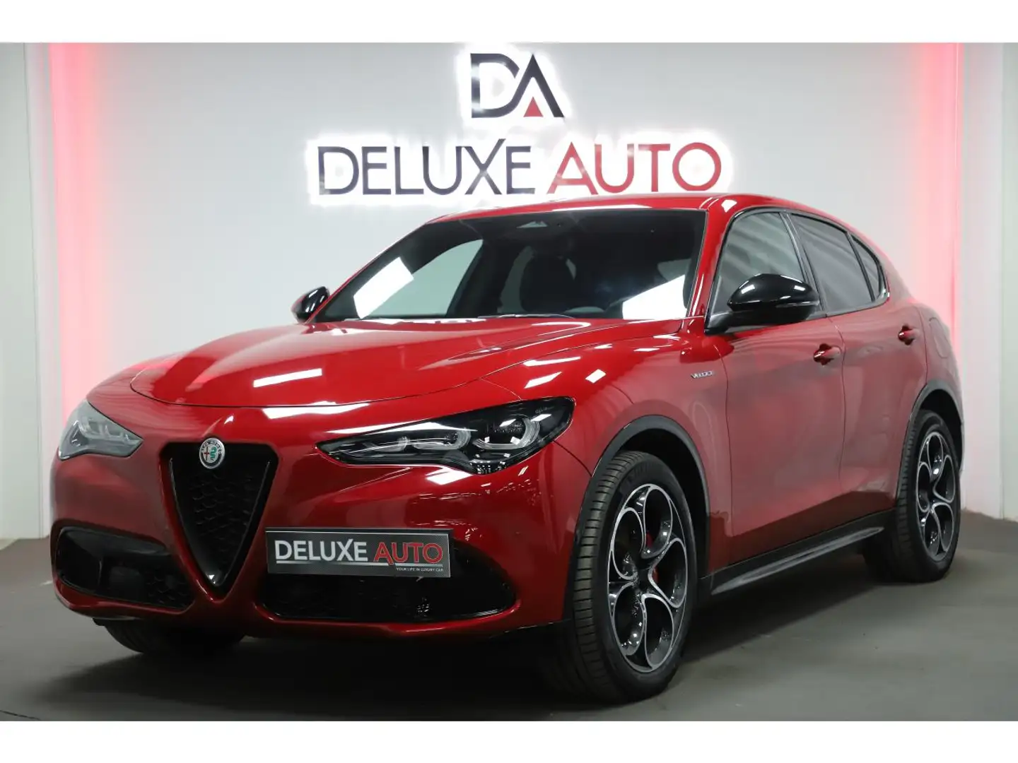 Alfa Romeo Stelvio 2.2 D 160 Veloce - BVA (2) Rouge - 1