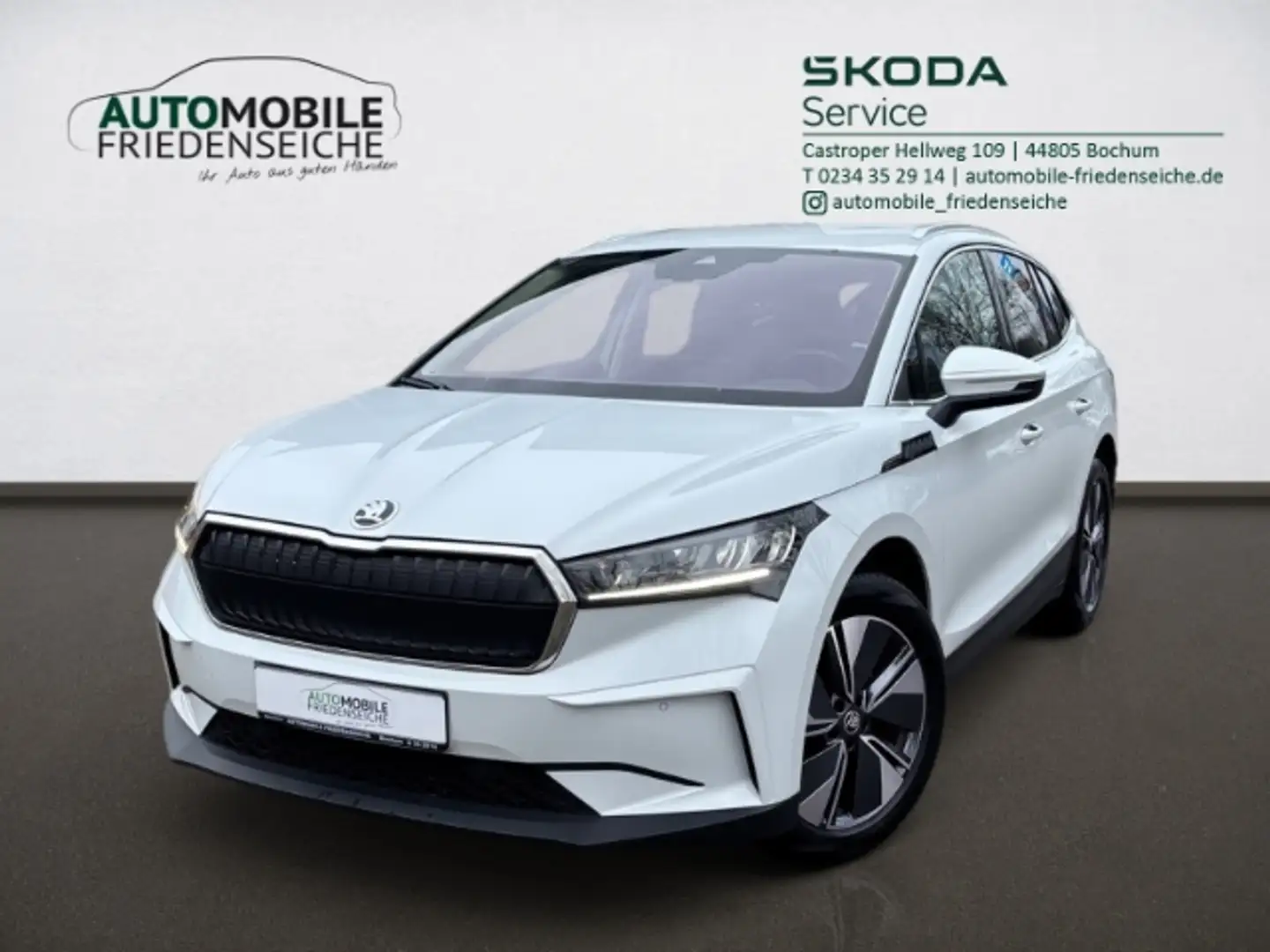 Skoda Enyaq 80 Loft 150 KW Navi Wärmepumpe Kamera Blanc - 1