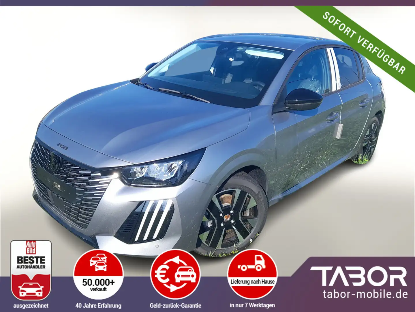 Peugeot 208 MHEV 110 DSC6 Allure ACC Kam LED SHZ 4JGar Gris - 1