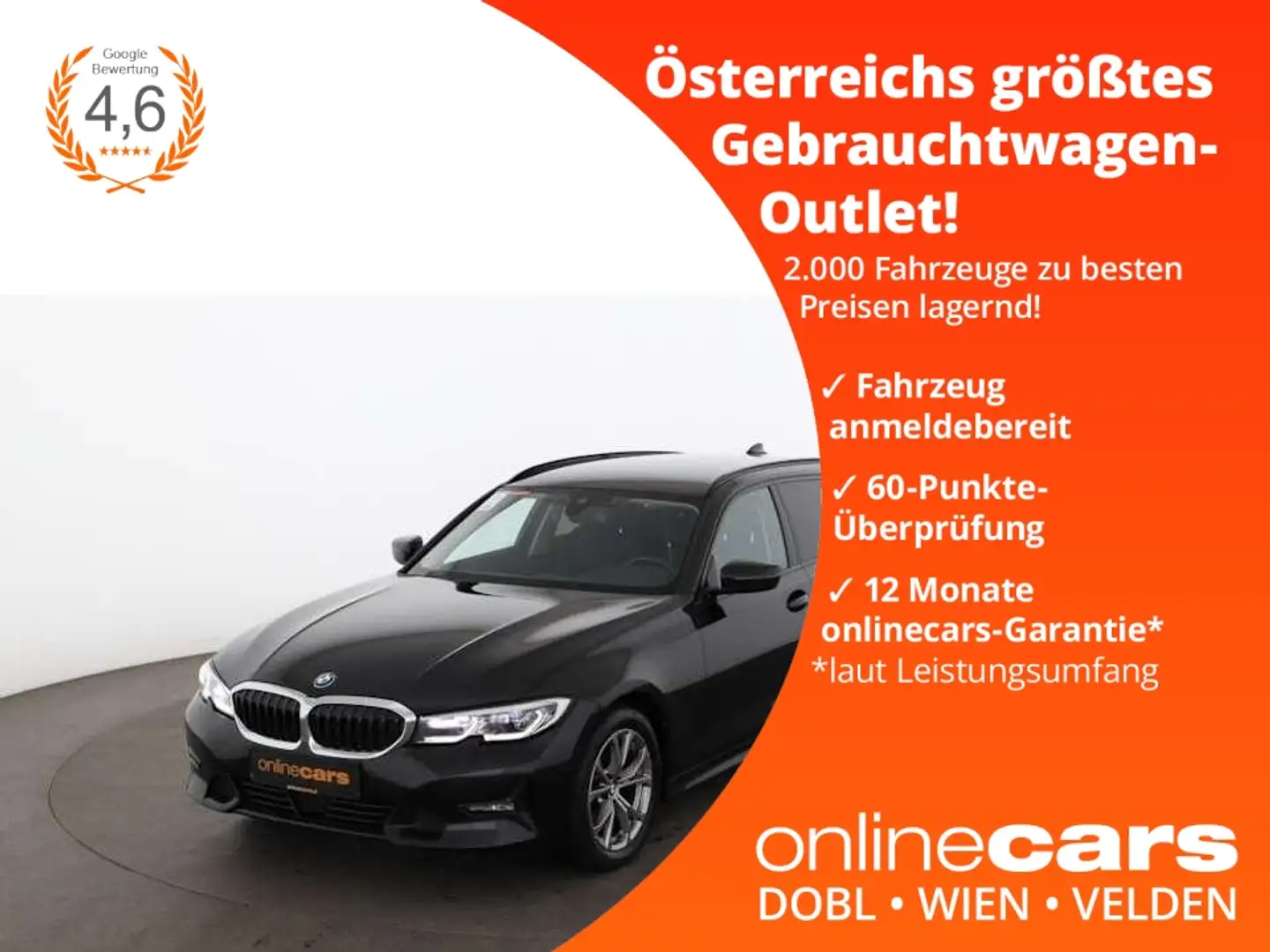 BMW 320 d Touring xDrive Sport Line Aut LASER STANDHZG Czarny - 1