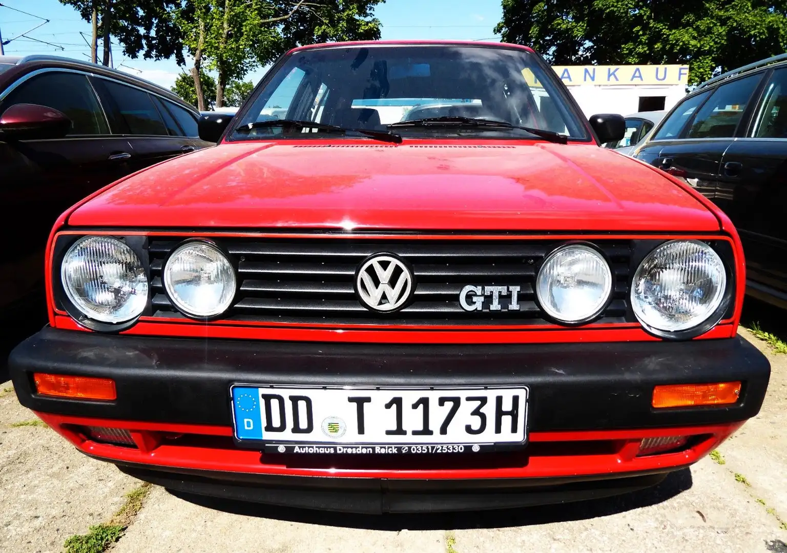 Volkswagen Golf GTI 5-türer Alu/Radio/Sport-Austst./H-Zul. Kırmızı - 2