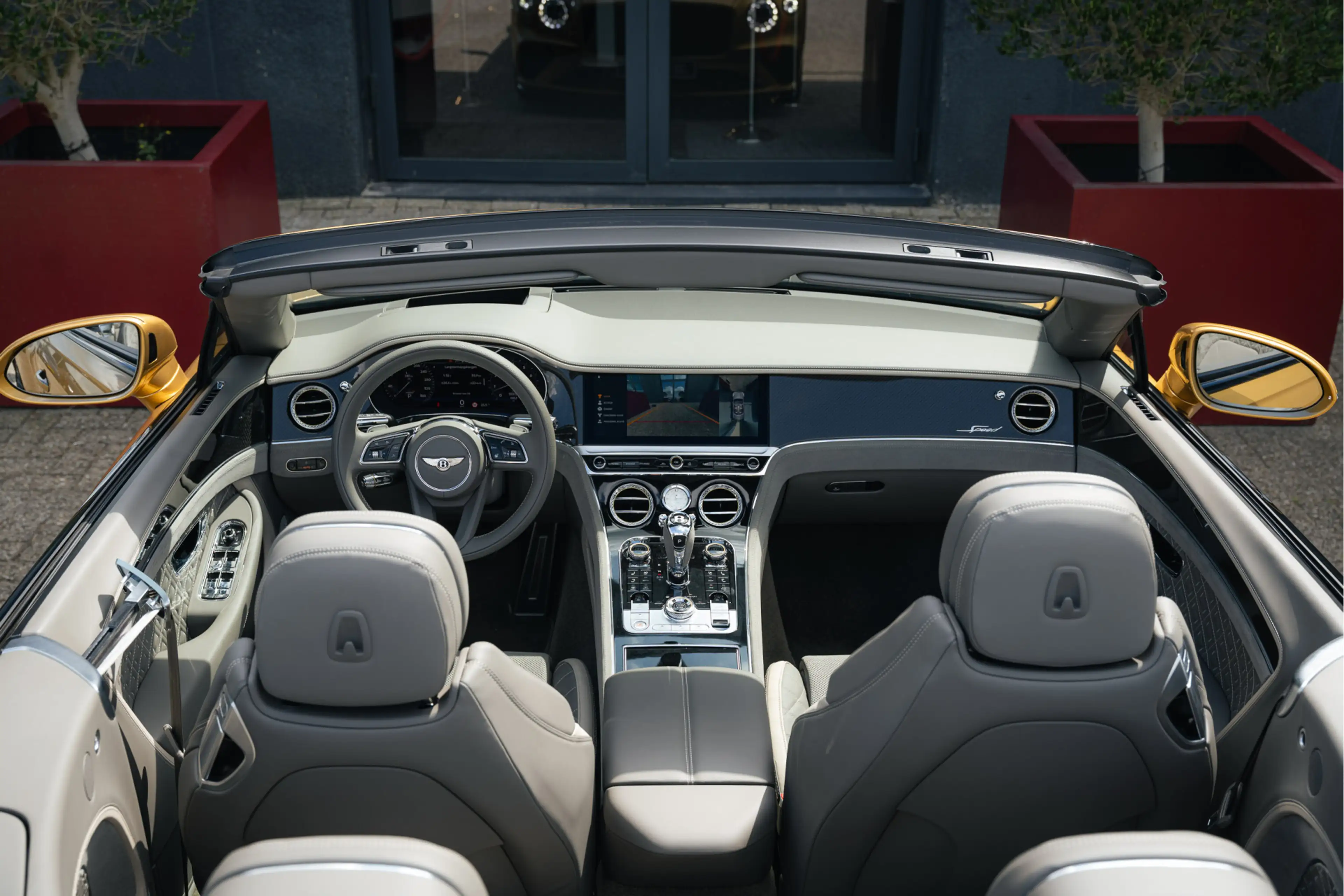Bentley Continental GTC 6.0 W12 Speed Carbon, head-up, Soundsystem — photo 3