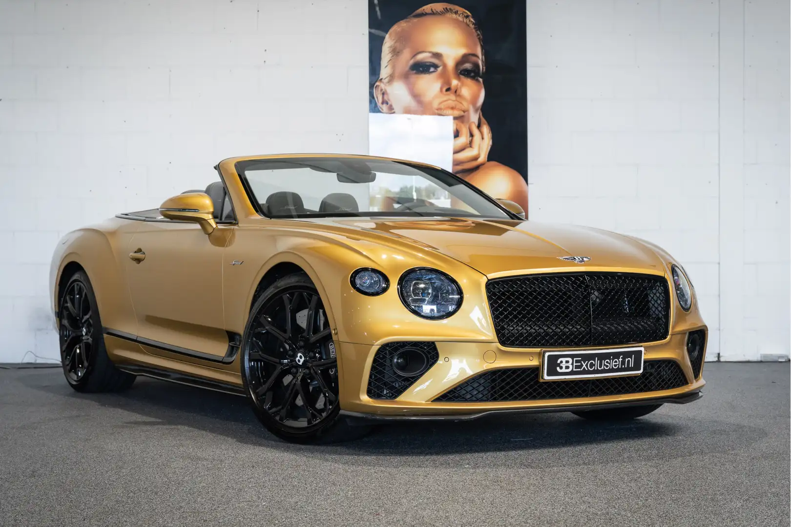 Bentley Continental GTC 6.0 W12 Speed Carbon, head-up, Soundsystem Jaune - 1