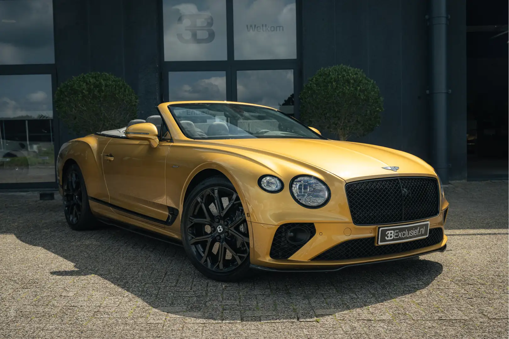 Bentley Continental GTC 6.0 W12 Speed Carbon, head-up, Soundsystem Jaune - 2